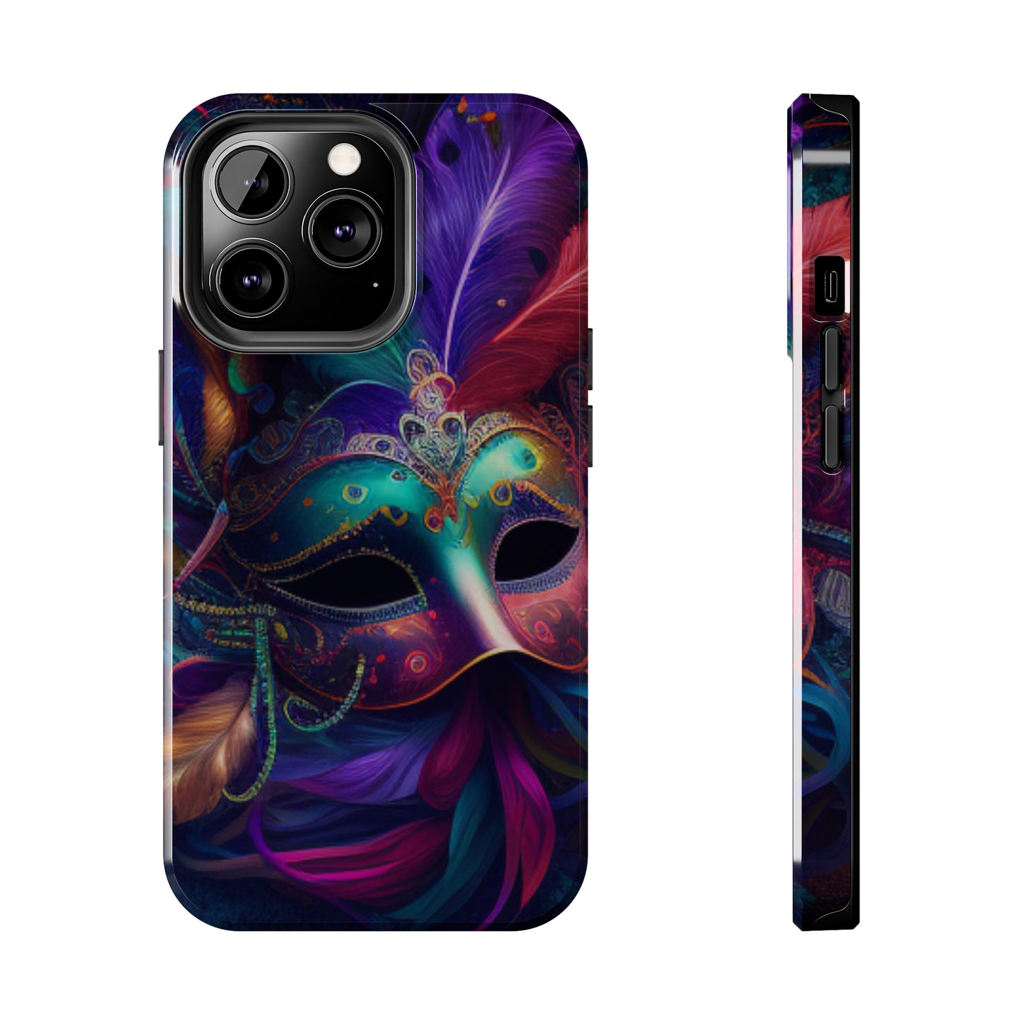 Mardi Gras mask Tough iPhone Case iPhone 15 accessories