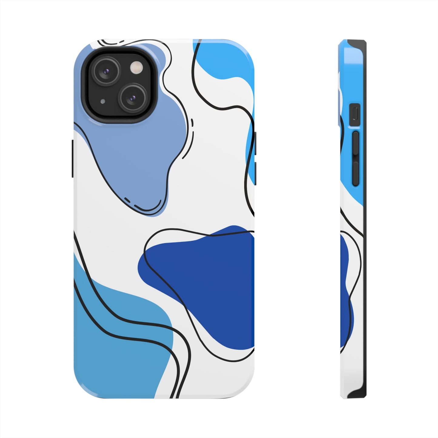 Blue Boho/ Tough iPhone Case/ Abstract