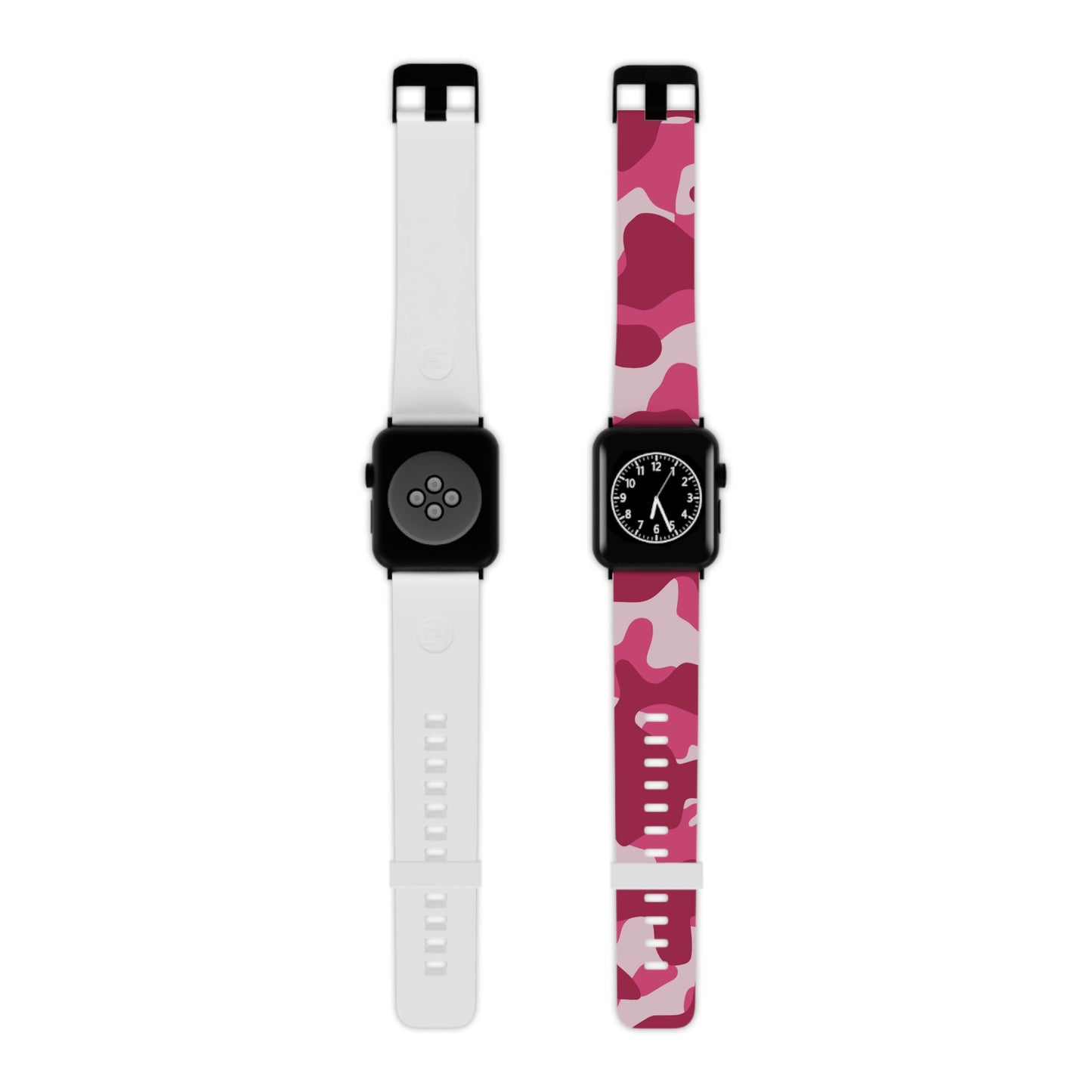 Pink Camo Watch Band for Apple Watch Series 1-9, SE and Ultra, 38-40mm/ 42-44mm