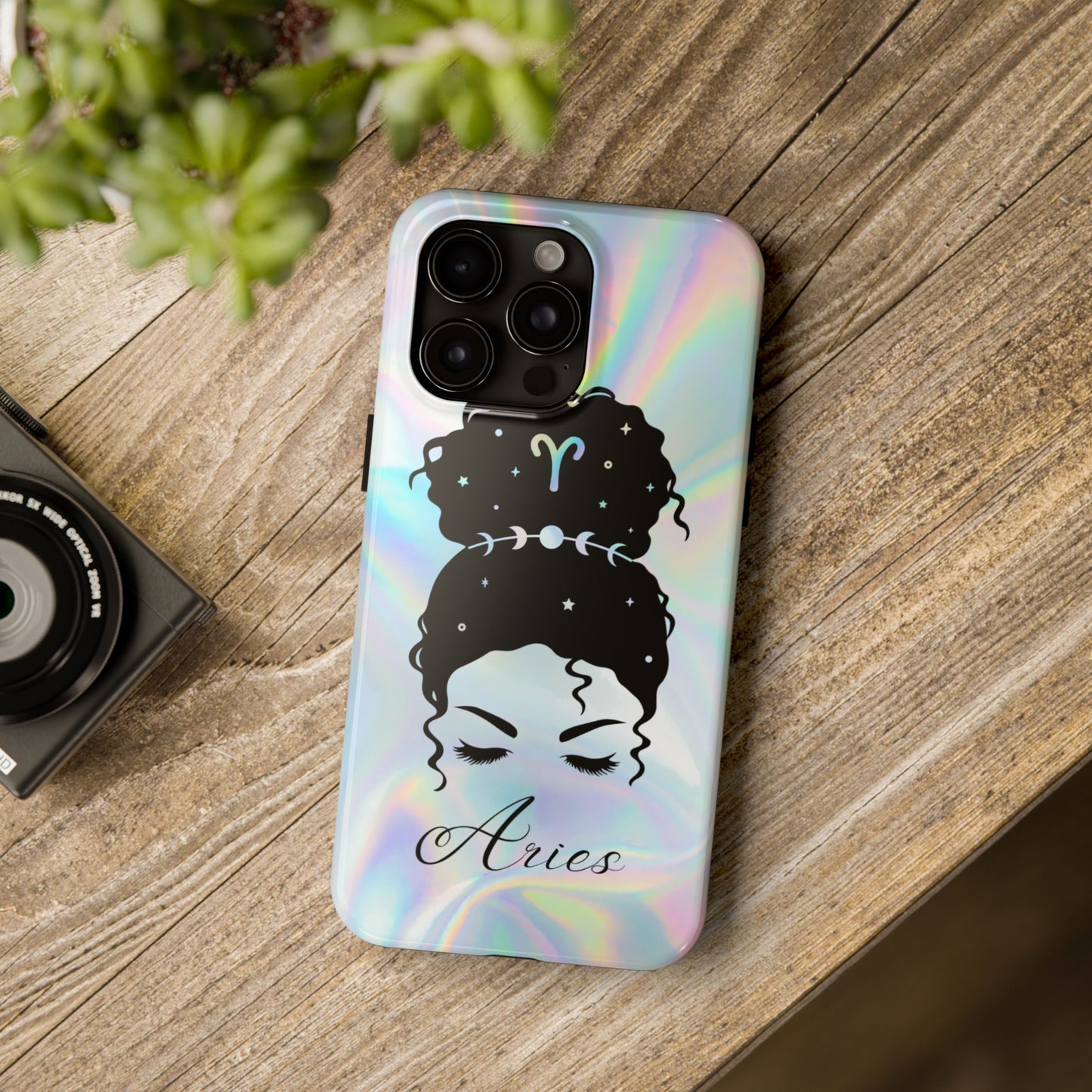 Aries zodiac holographic Tough Phone Case iPhone accessories