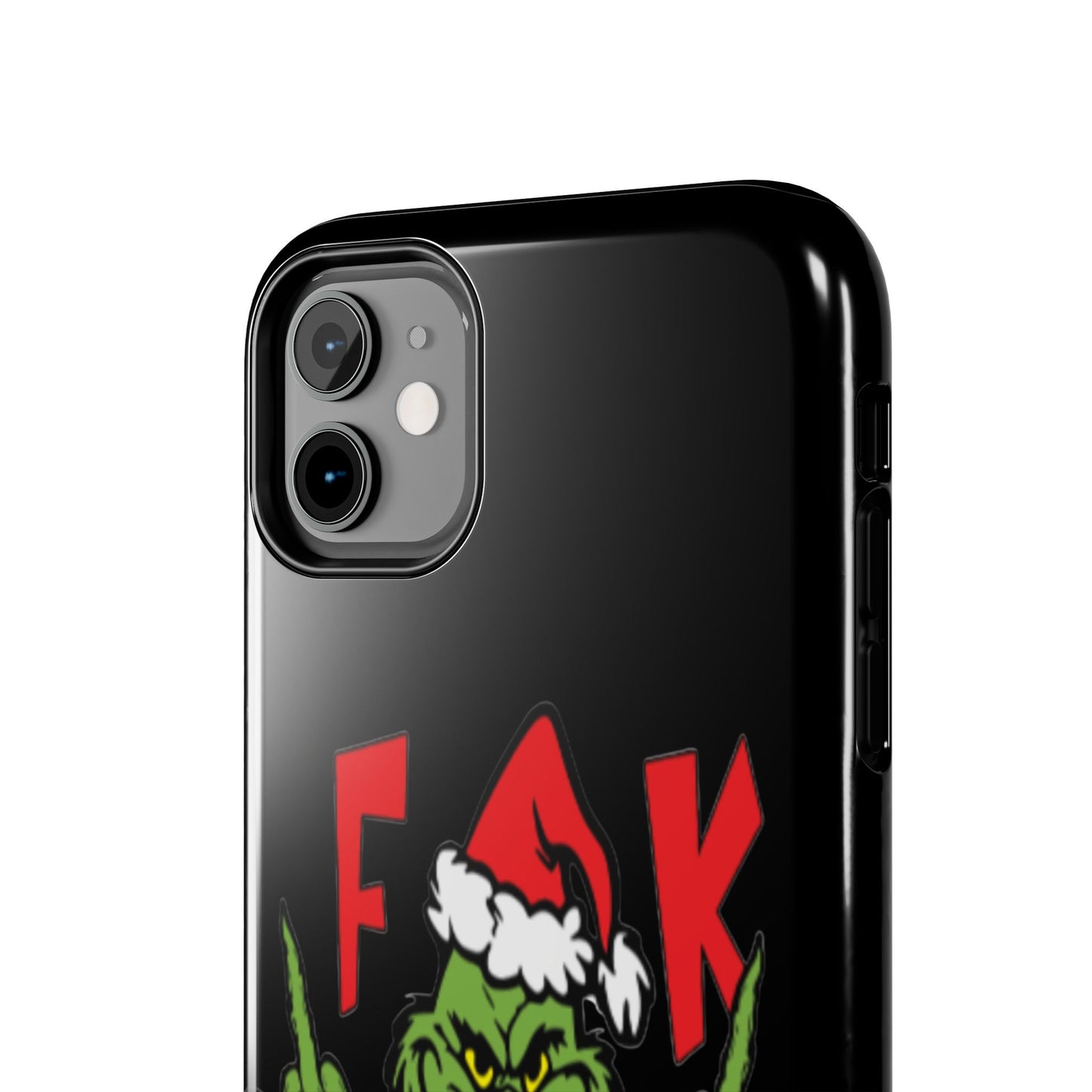 Funny Christmas "F*** them kids" iPhone case. Compatible with iPhone models 11-16 including all mini, plus, pro & pro max. Custom phone case for smartphones. design for Girls, Woman