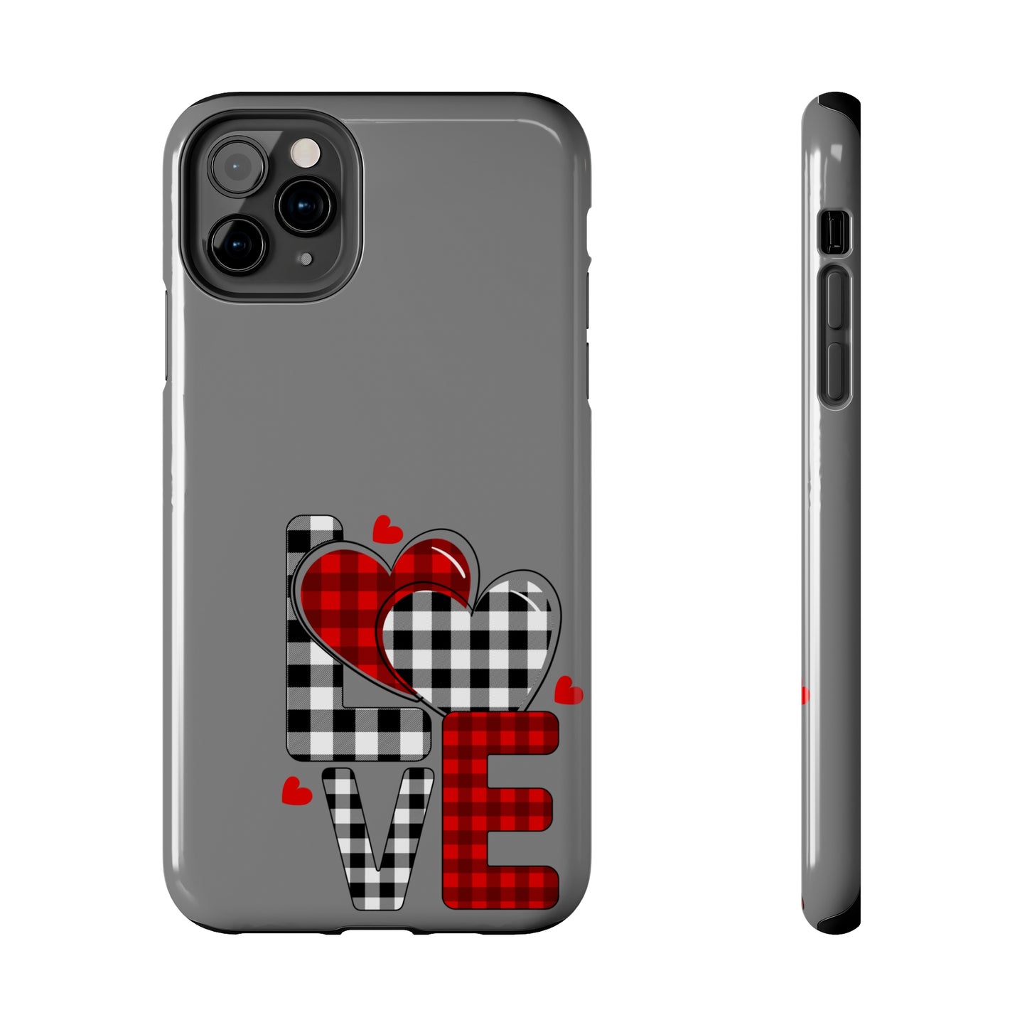 Grey LOVE/ Tough iPhone Case