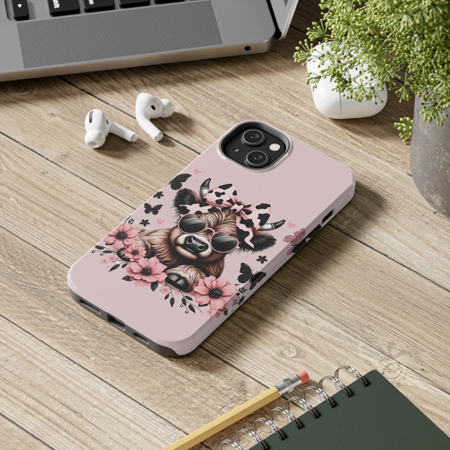 Summer highland Cow Tough Phone Case iPhone 14 pro max accessories