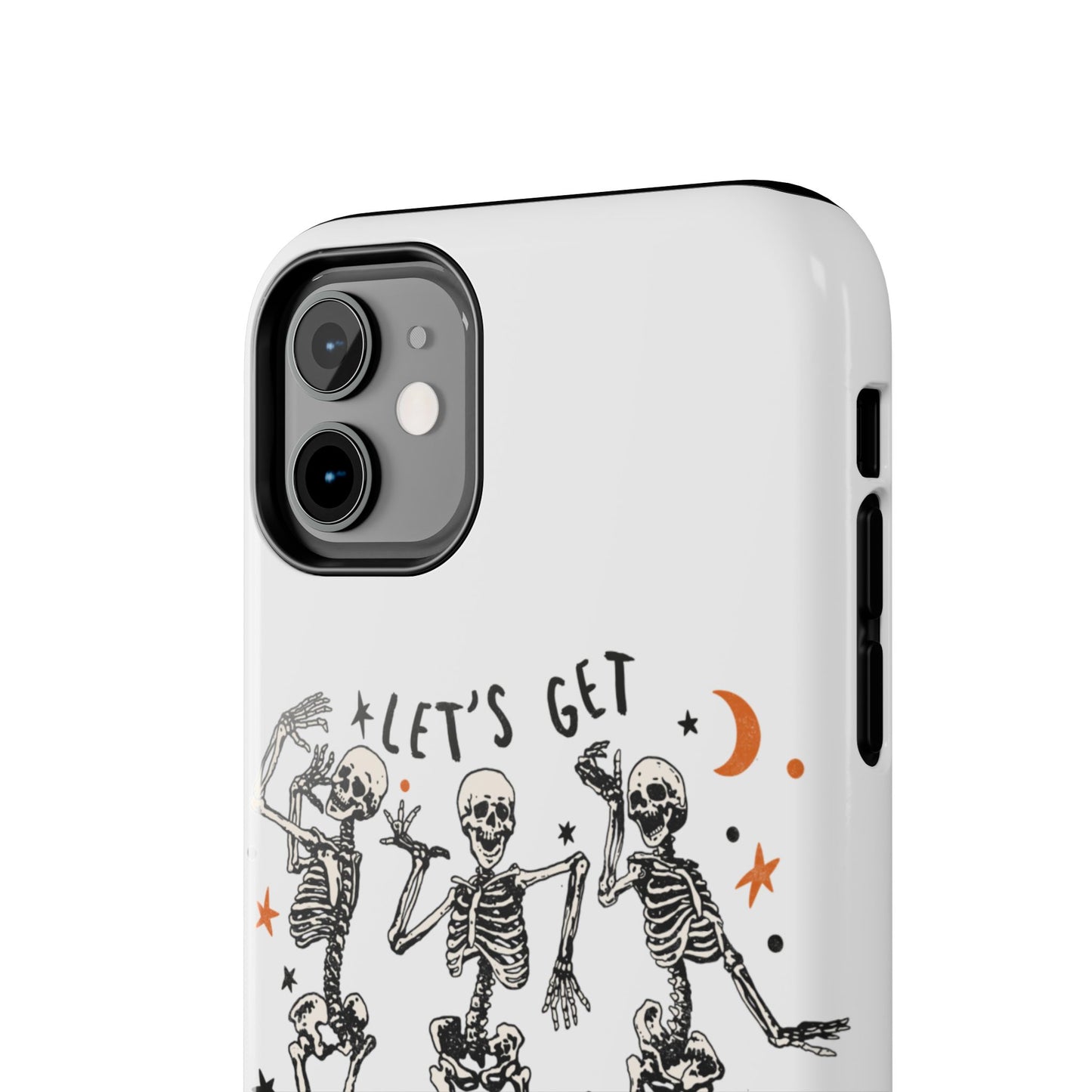 Let's get Halloweird, Halloween dancing skeletons/ Tough Phone Cases