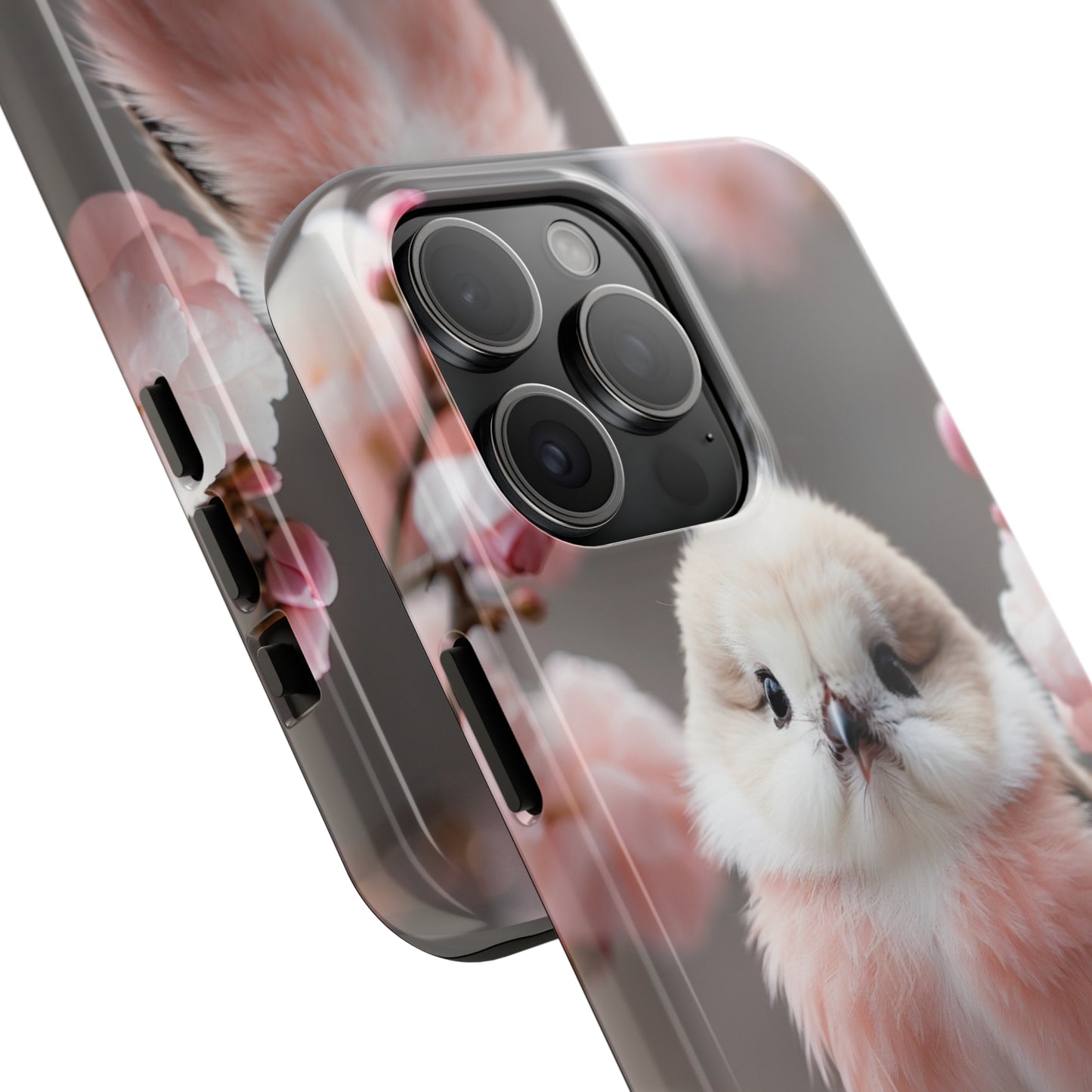 Cherry blossom pink bird Tough Phone Case iPhone 15 accessories