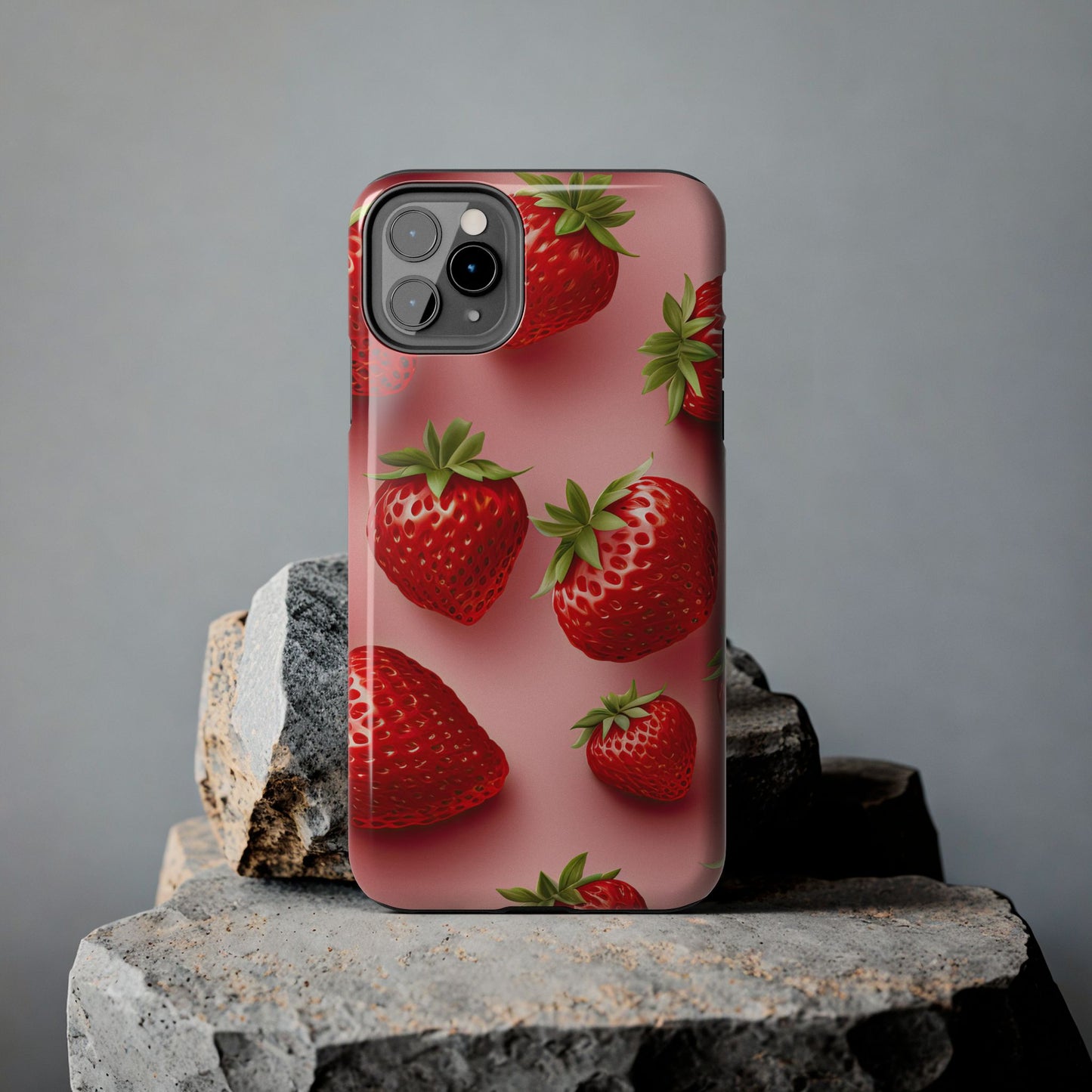 Strawberry dream summer aesthetics iPhone case. Compatible with iPhone models 11-16 Custom phone case for smartphones. design for Girls, Woman