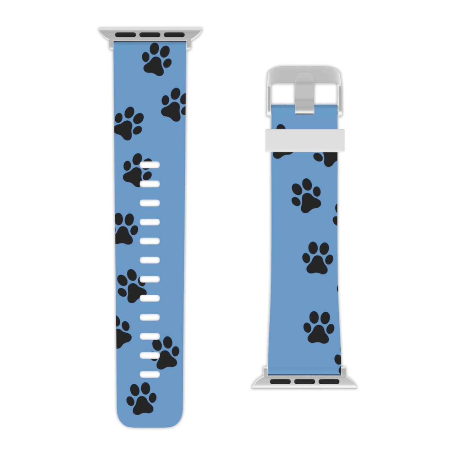 Blue traveling paws Watch Band for Apple Watch Series 1-9, SE and Ultra, 38-40mm/ 42-44mm