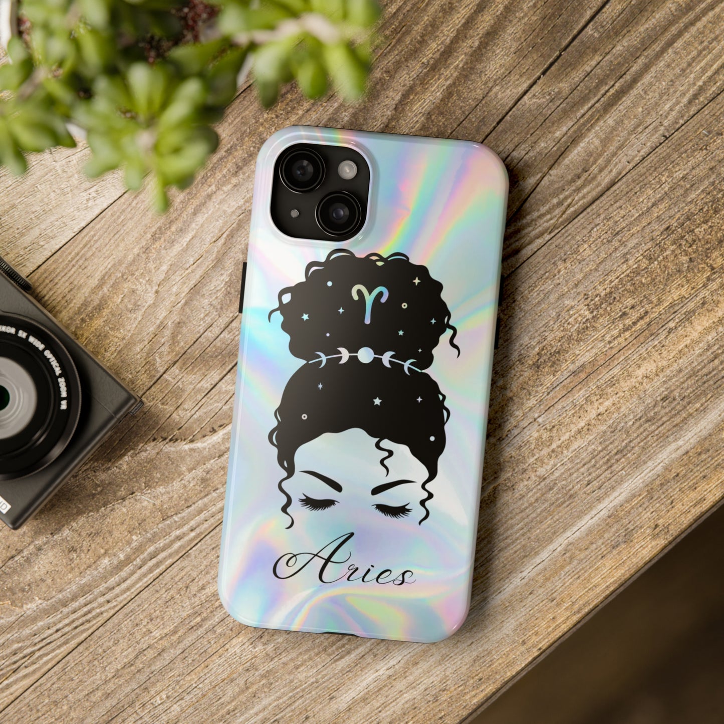 Aries zodiac holographic Tough Phone Case iPhone accessories