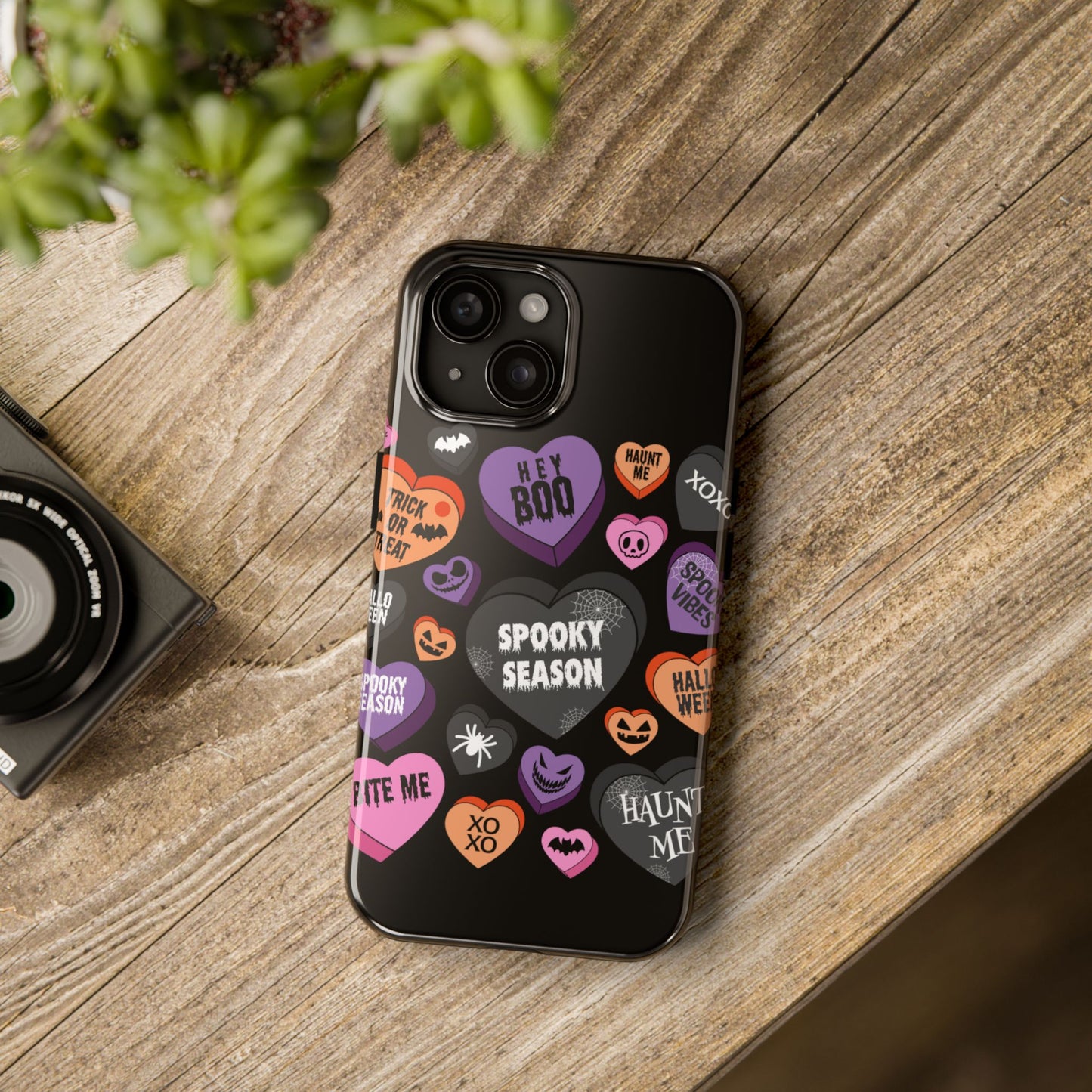 Spooky candy hearts iPhone cases models 11-15!