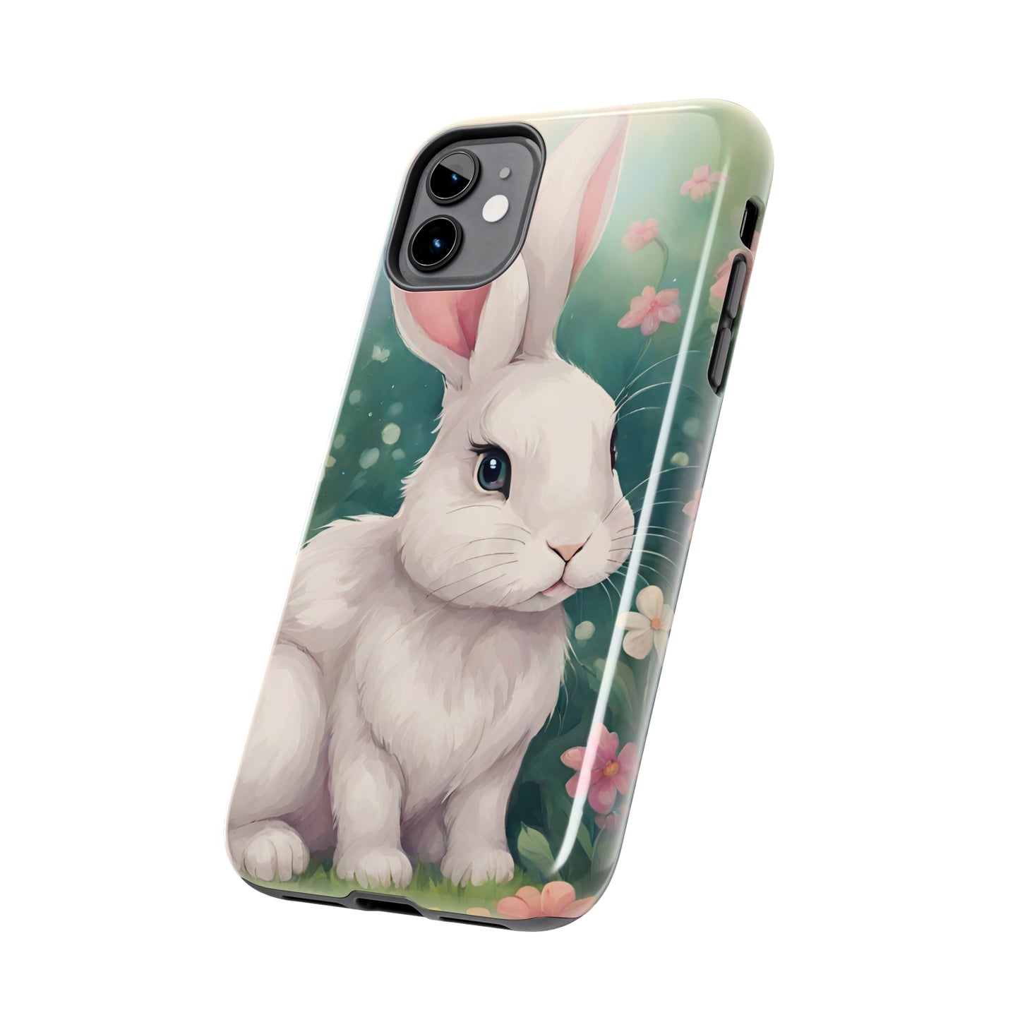 Watercolor bunny Tough Phone Case iPhone 14 accessories