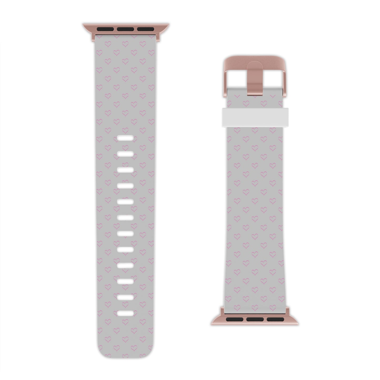 Baby pink hearts Watch Band for Apple Watch Series 1-9, SE and Ultra, 38-40mm/ 42-44mm