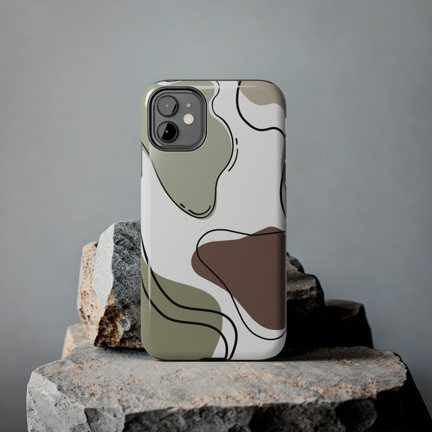 Boho green/ Tough iPhone Case/ Abstract