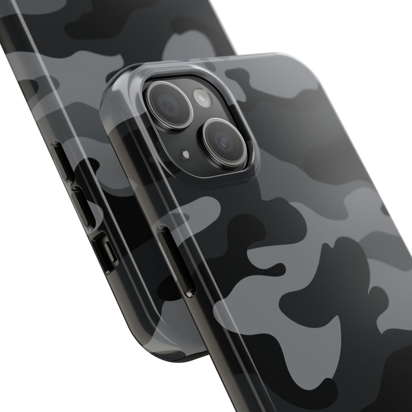 Black & Grey Camo Tough iPhone Case iPhone 15 accessories