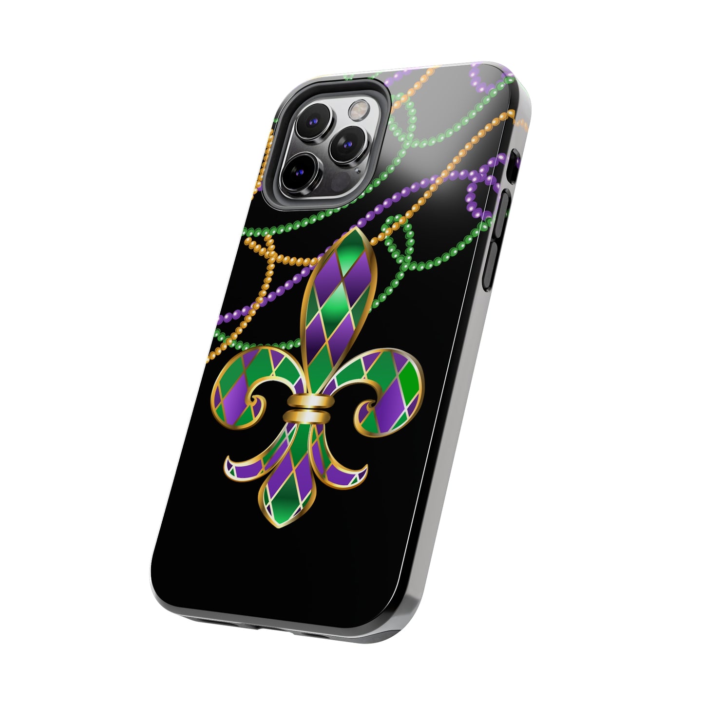 Blacked out Mardi Gras Tough iPhone Case iPhone 15 accessories