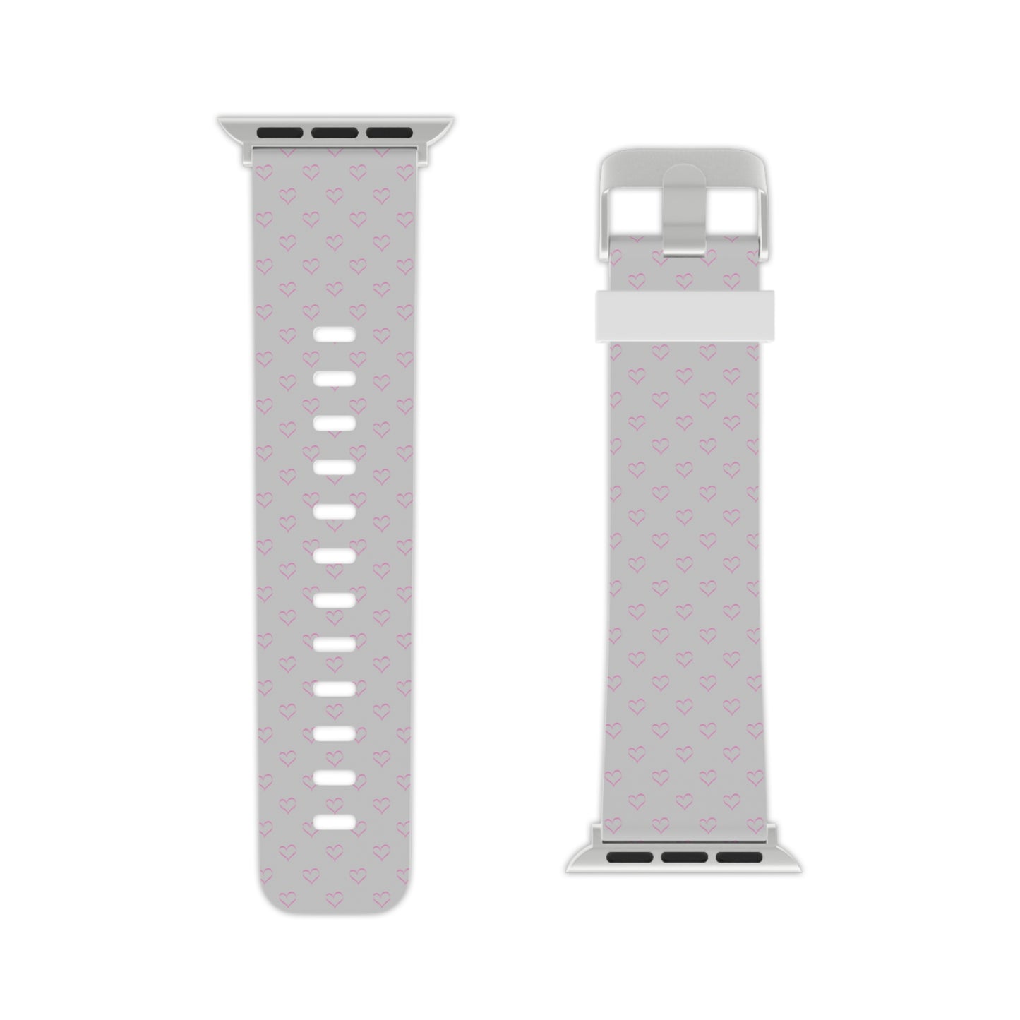 Baby pink hearts Watch Band for Apple Watch Series 1-9, SE and Ultra, 38-40mm/ 42-44mm