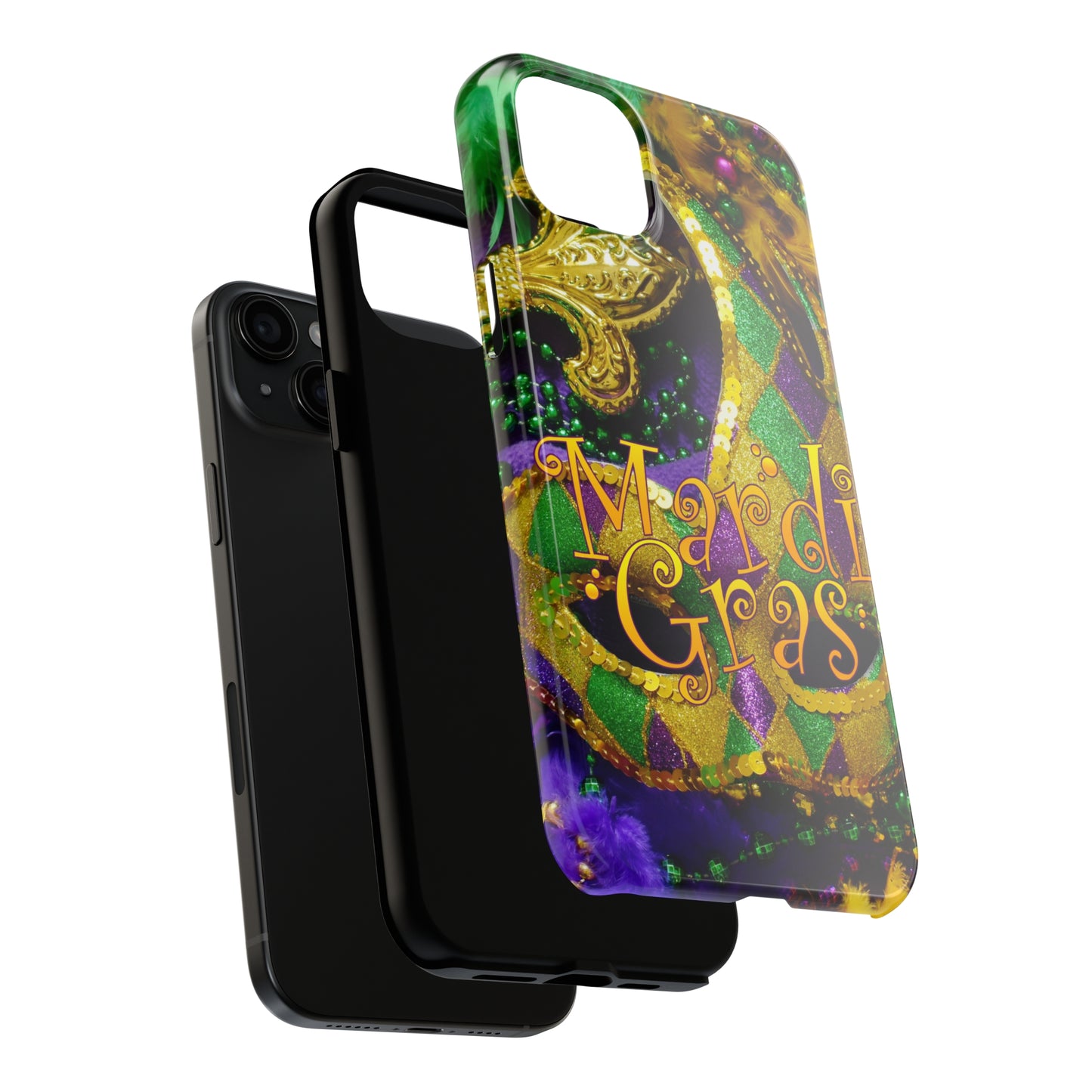 Wild night mardi gras Tough iPhone Case iPhone 15 accessories