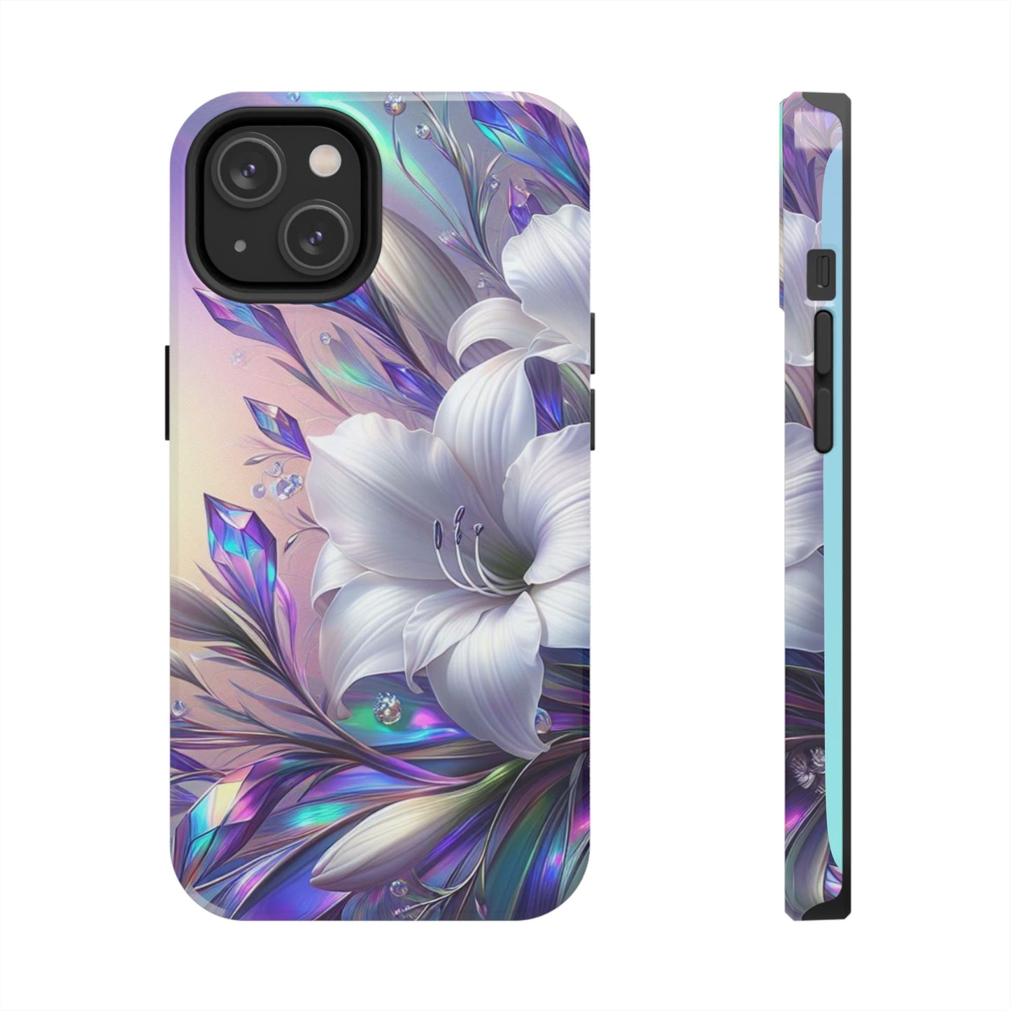 Northern lights lilly, floral iPhone Cover, flower Accessory, Cute Phone Protector, seasonal Tech