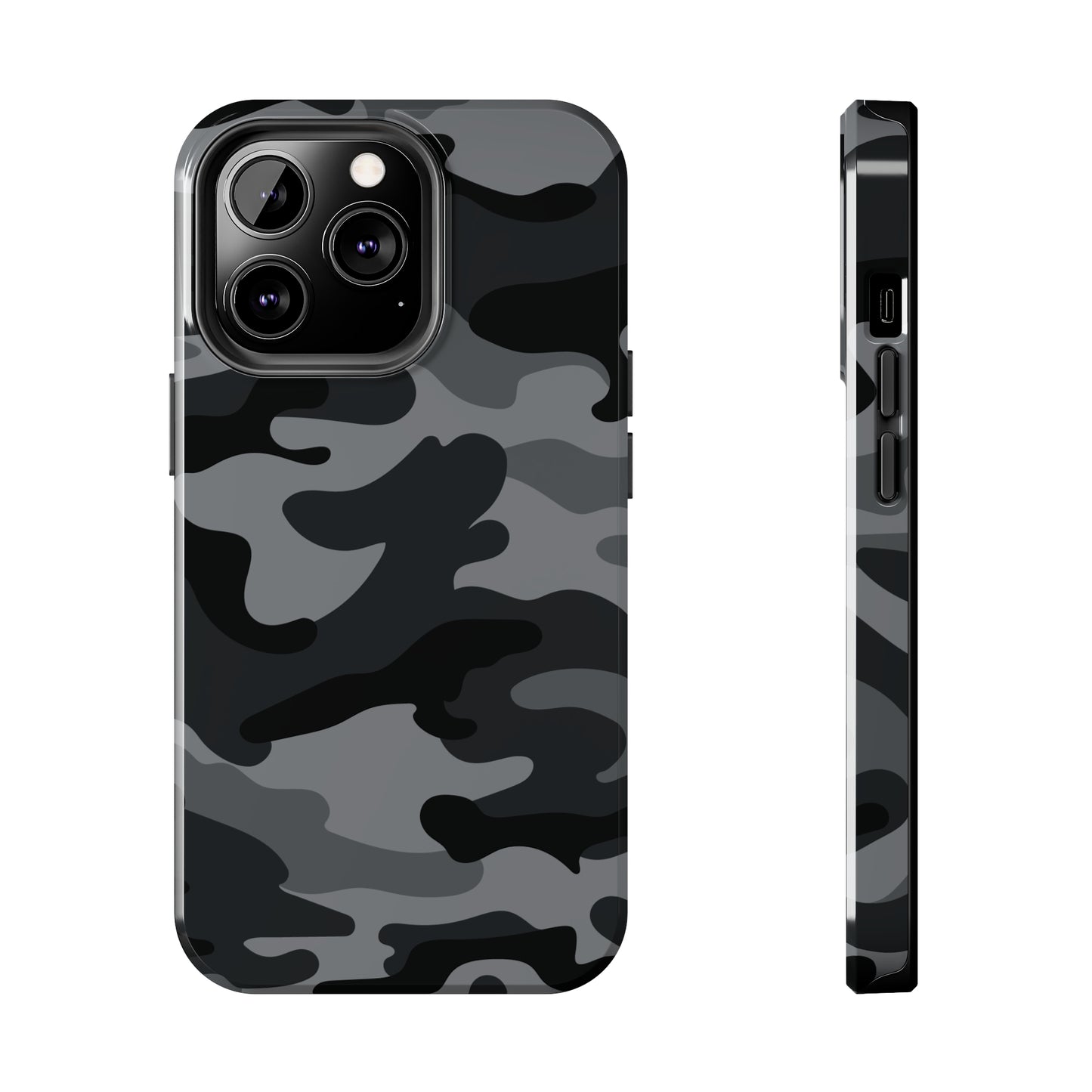 Black & Grey Camo Tough iPhone Case iPhone 15 accessories