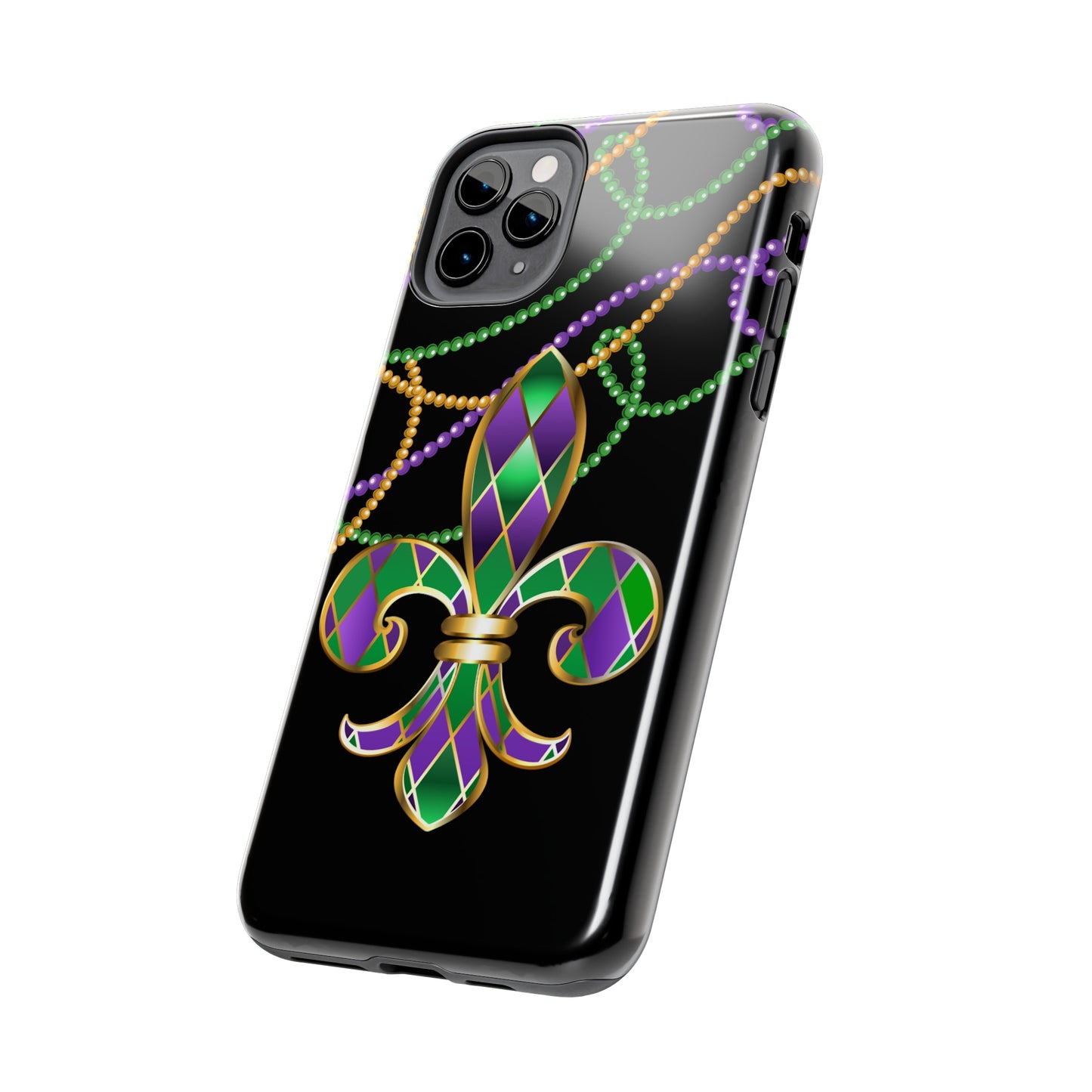 Blacked out Mardi Gras Tough iPhone Case iPhone 15 accessories