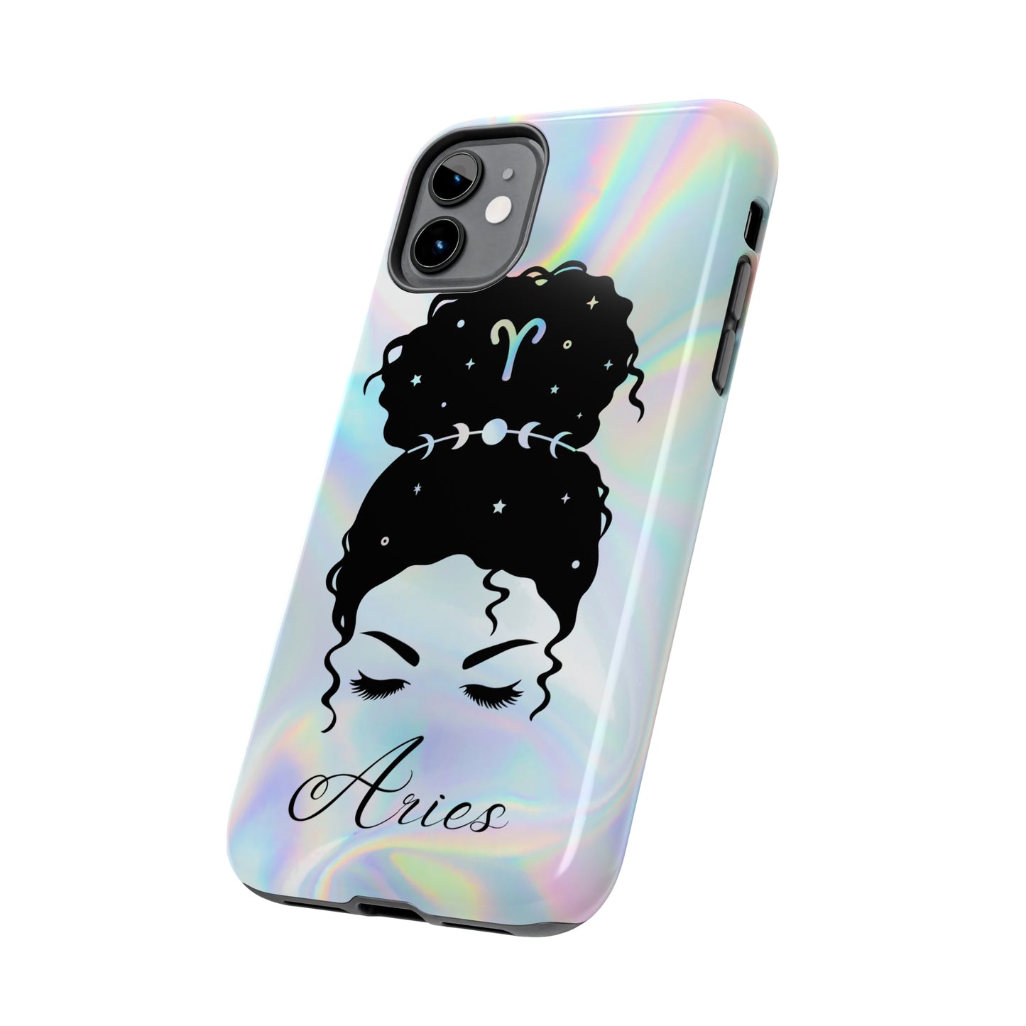 Aries zodiac holographic Tough Phone Case iPhone accessories