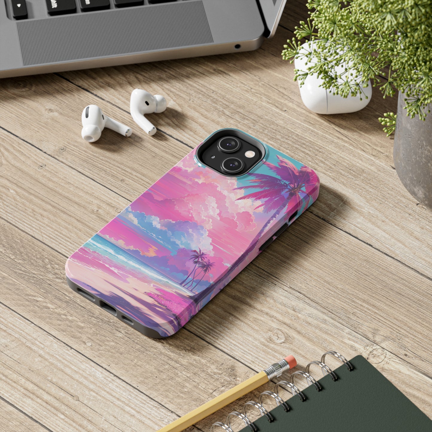 Pink paradise/ Tough iPhone Case/ Nature