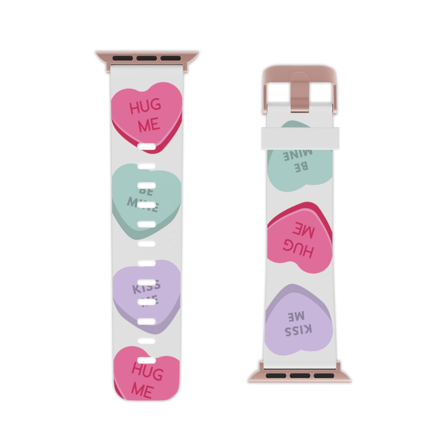 Candy hearts Watch Band for Apple Watch Series 1-9, SE and Ultra, 38-40mm/ 42-44mm