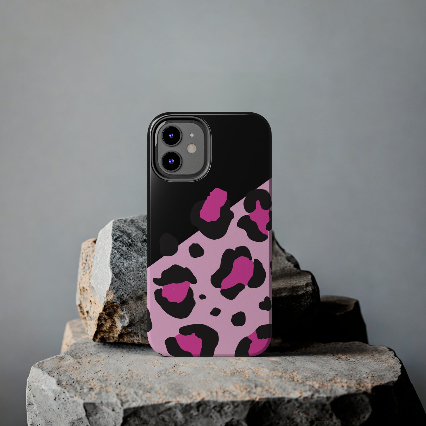 pink & black leopard print Tough Phone Cases iPhone 14 pro max accessories