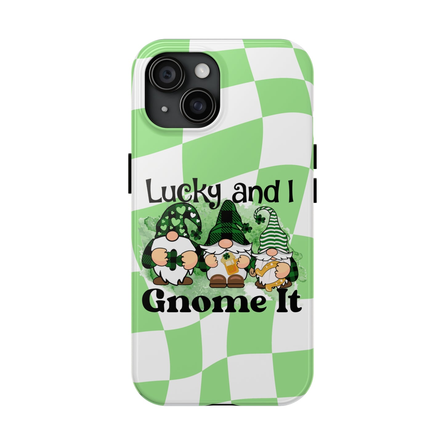 Lucky and I Gnome it Tough iPhone Case iPhone 15 accessories