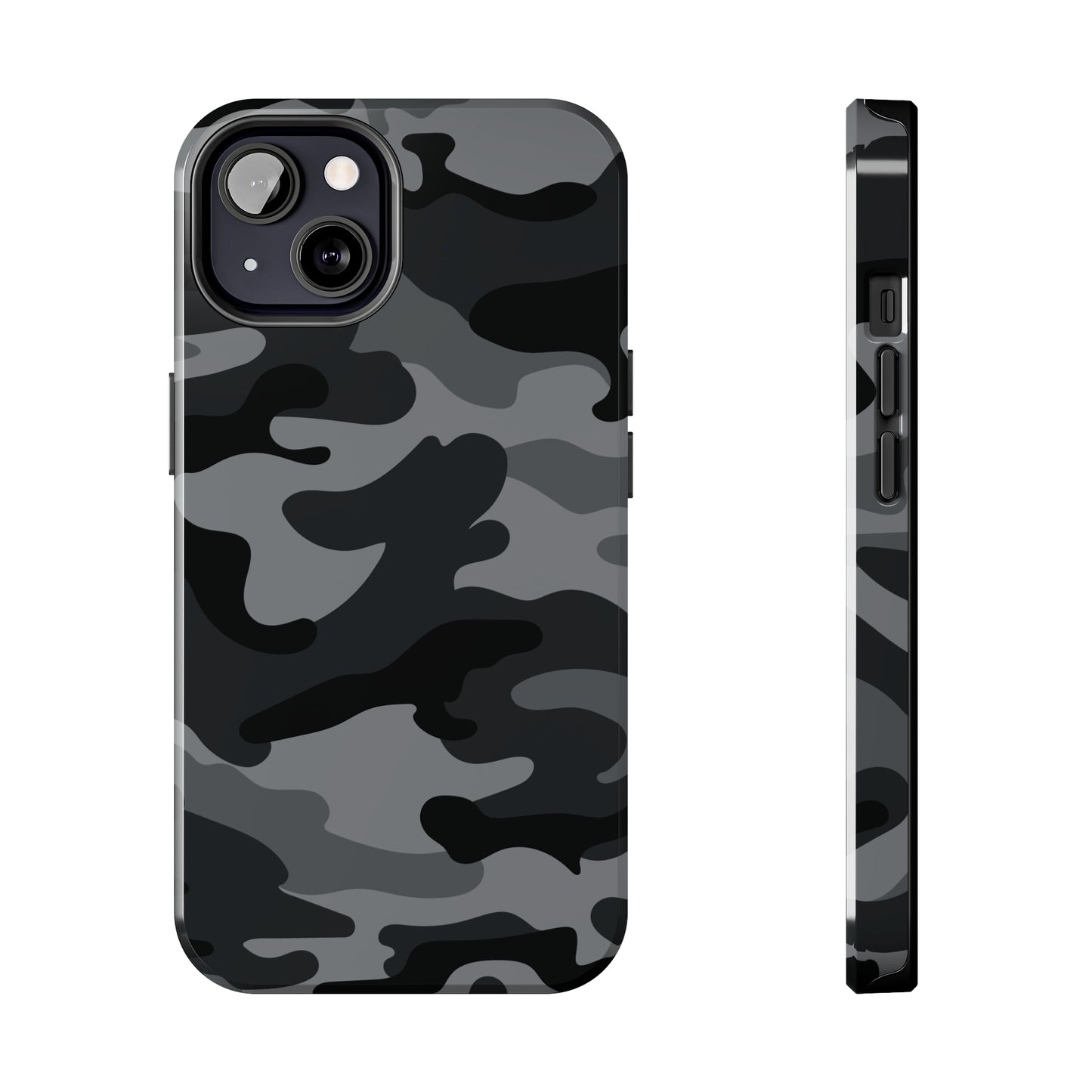 Black & Grey Camo Tough iPhone Case iPhone 15 accessories