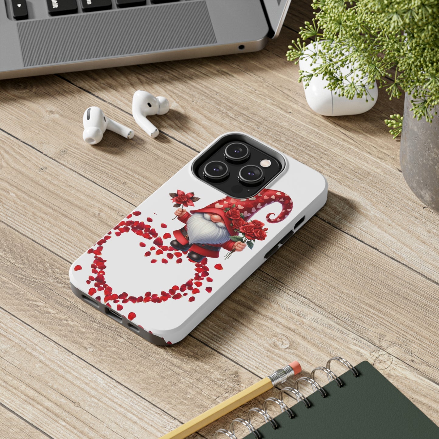 Gnome love/ Tough iPhone Case/ Valentines Day