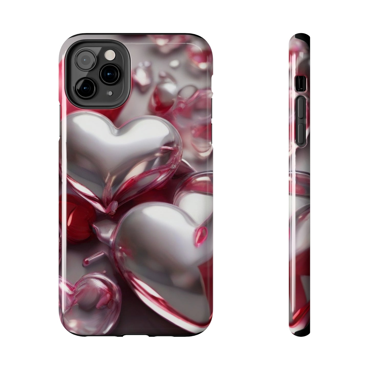 Glass hearts Tough iPhone Case iPhone 14 accessories Valentines