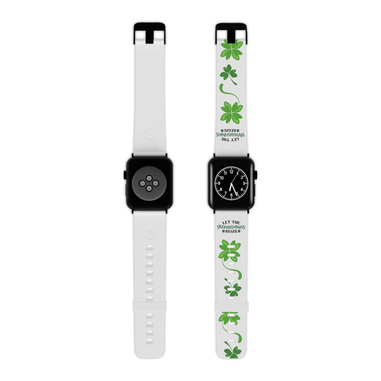 Let the shenanigans begin, shamrock Watch Band for Apple Watch  Series 1-9, SE and Ultra, 38-40mm/ 42-44mm