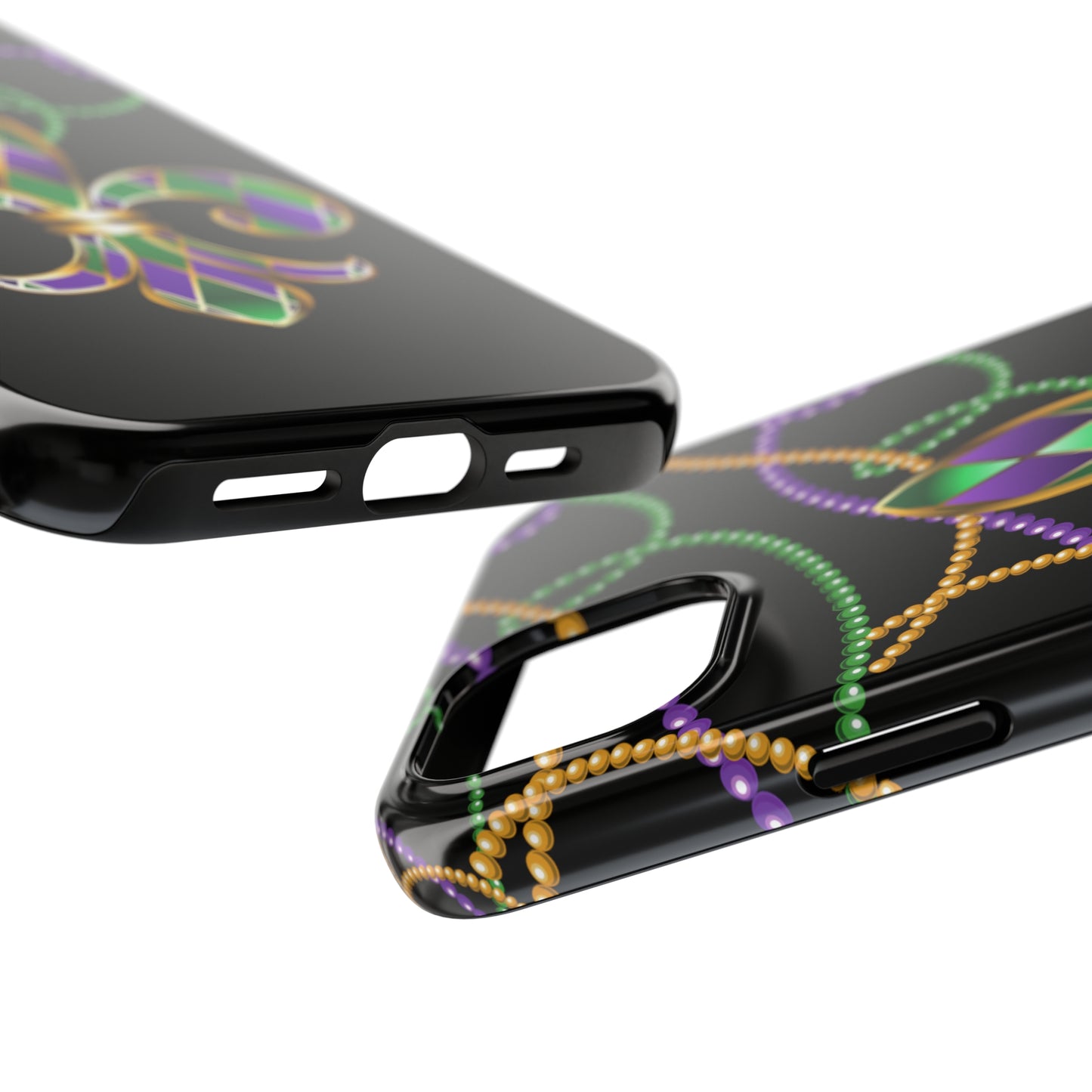 Blacked out Mardi Gras Tough iPhone Case iPhone 15 accessories