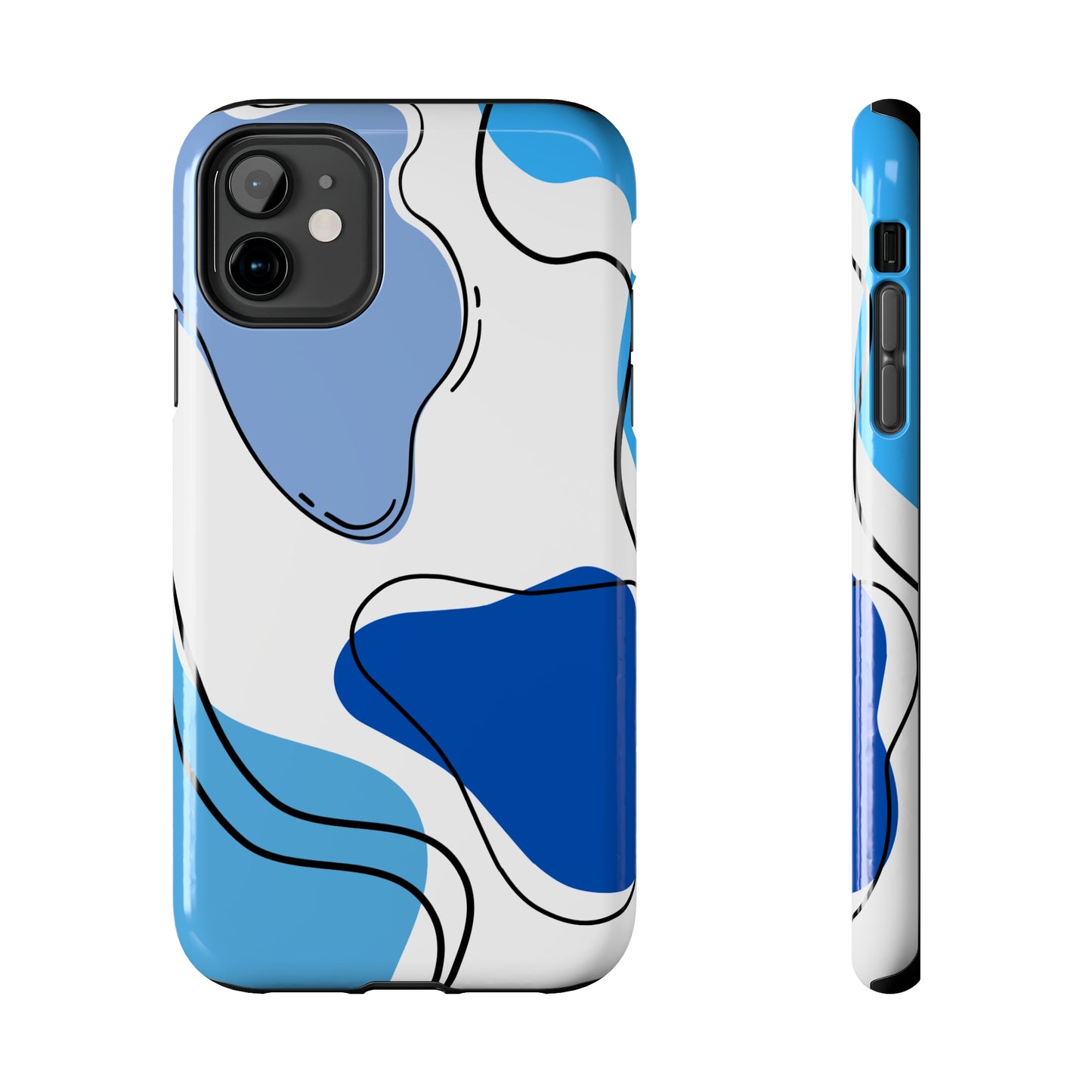 Blue Boho/ Tough iPhone Case/ Abstract