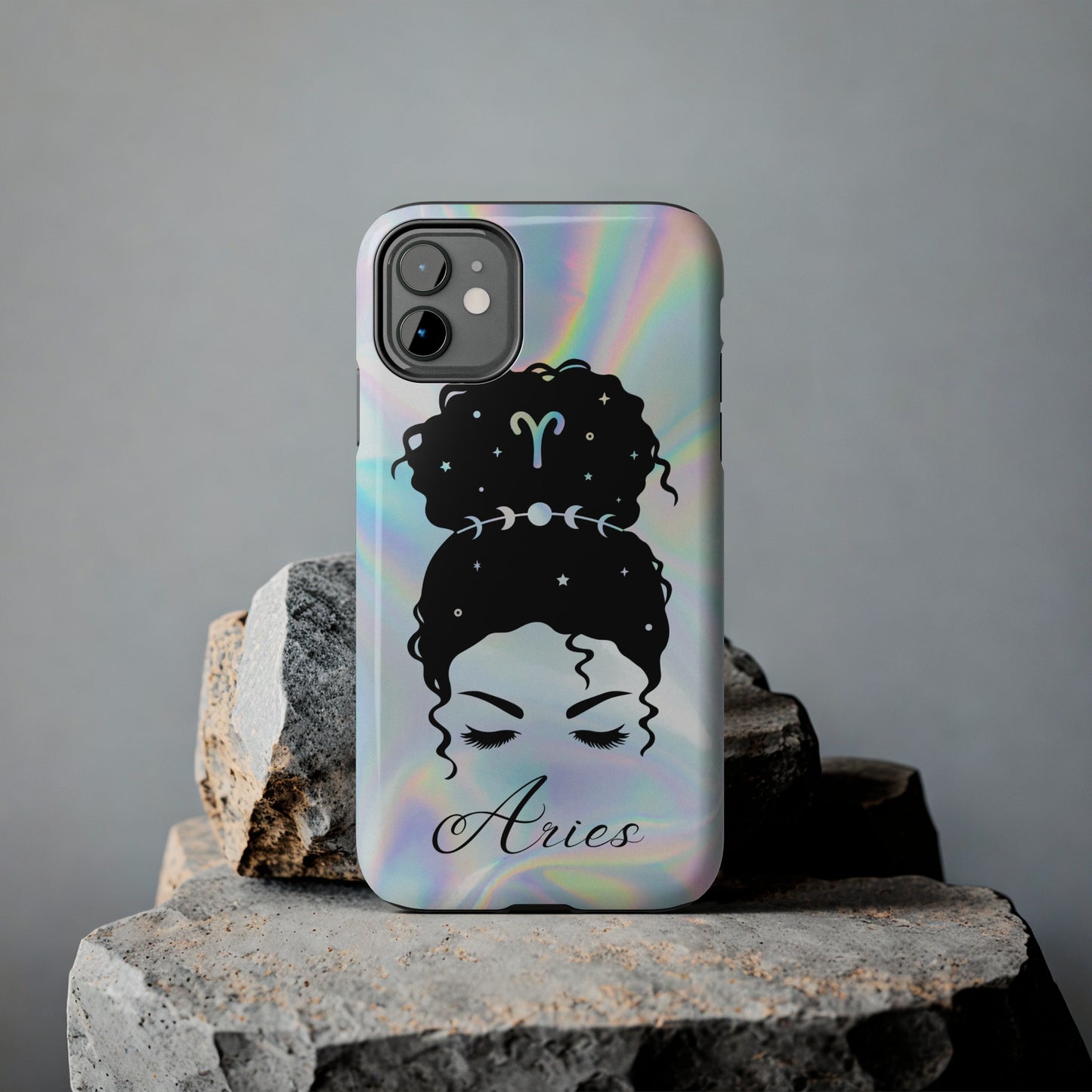 Aries zodiac holographic Tough Phone Case iPhone accessories