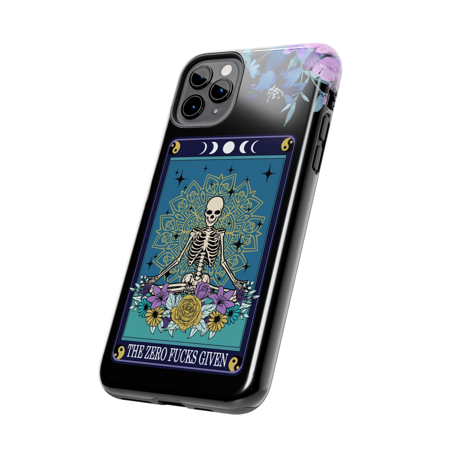 "zero f*cks givin" tarot card Tough Phone Cases