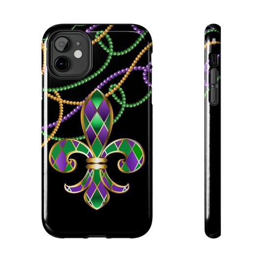 Blacked out Mardi Gras Tough iPhone Case iPhone 15 accessories