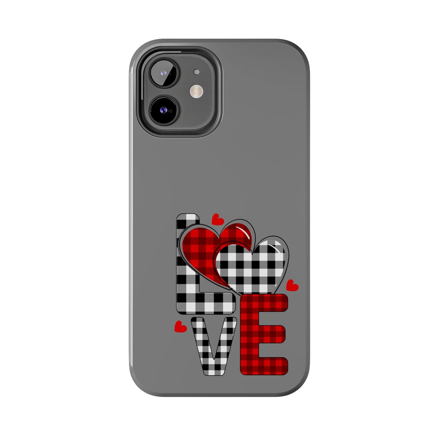 Grey LOVE-Valentines day iPhone case- Romantic & stylish design