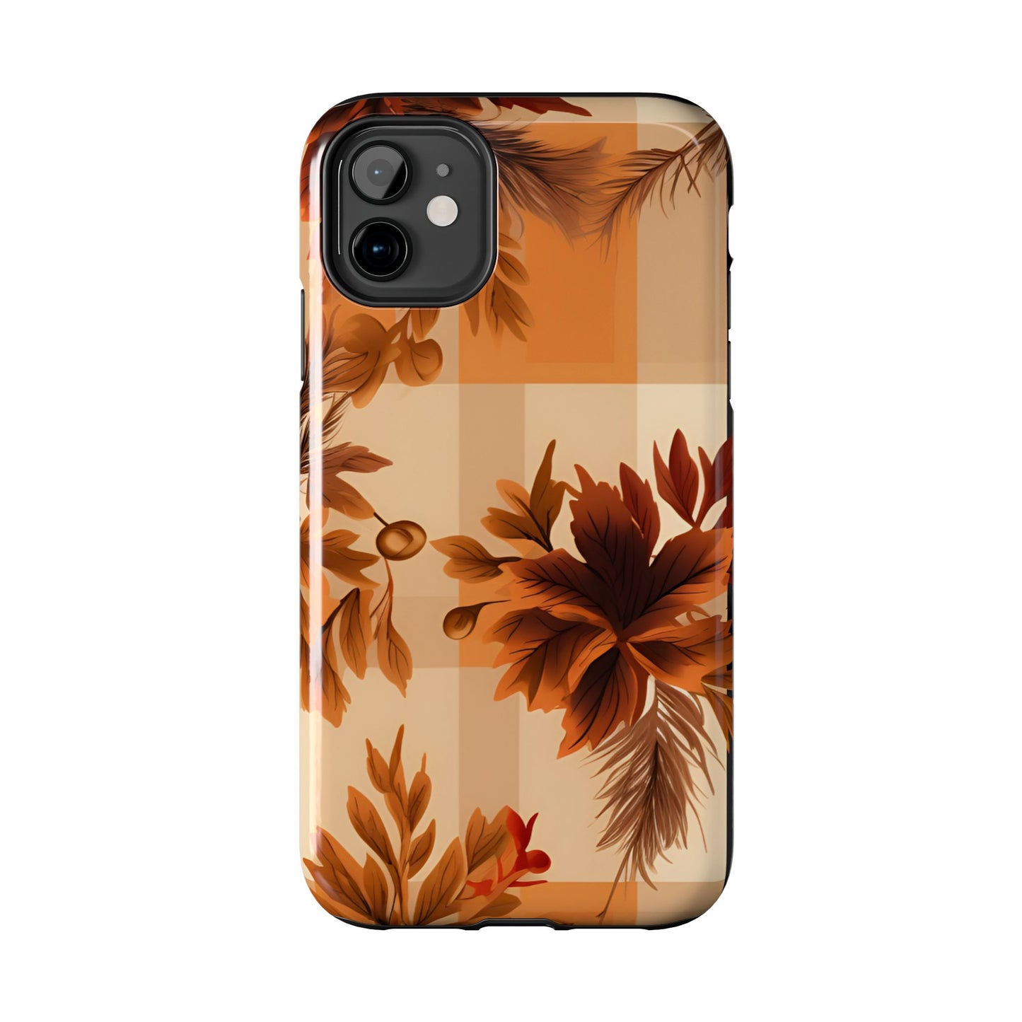 Fall pattern iPhone 16 Case, Fall iPhone Cover, Festive Holiday Accessory, Cute fall Phone Protector, seasonal Tech