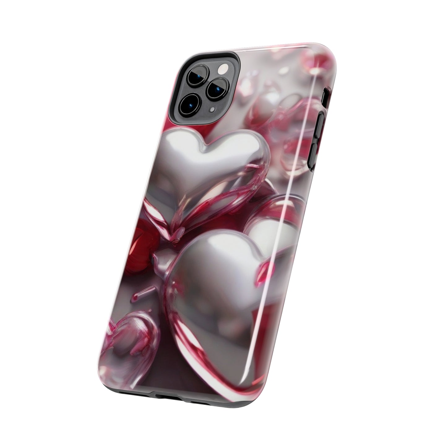 Glass hearts Tough iPhone Case iPhone 14 accessories Valentines