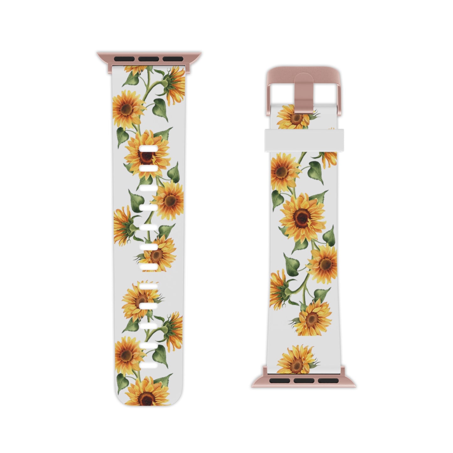 Vined sunflowers Watch Band for Apple Watch Series 1-9, SE and Ultra, 38-40mm/ 42-44mm