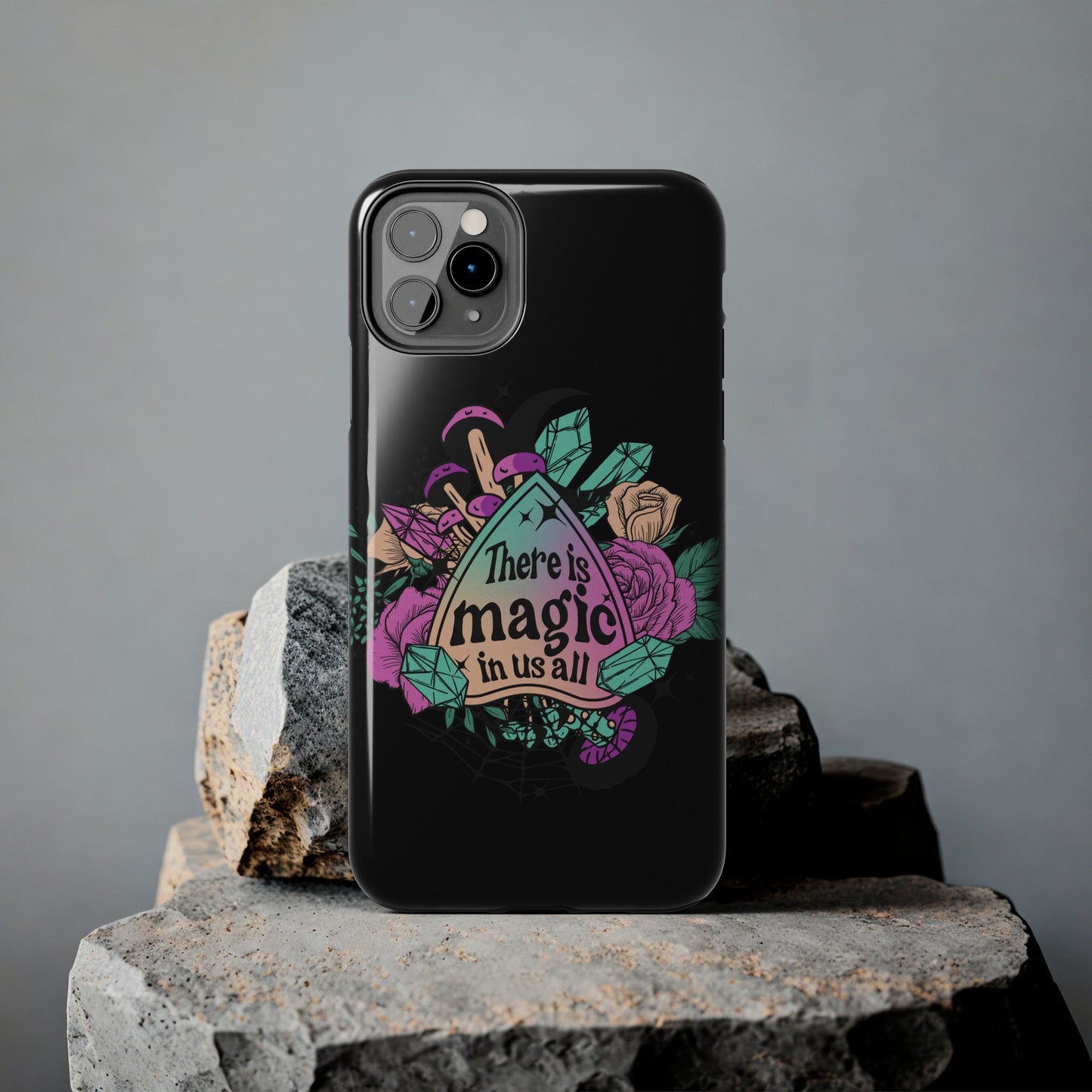 There is magic in all of us, crystals themed/ Tough iPhone Case/ Halloween/ spiritual