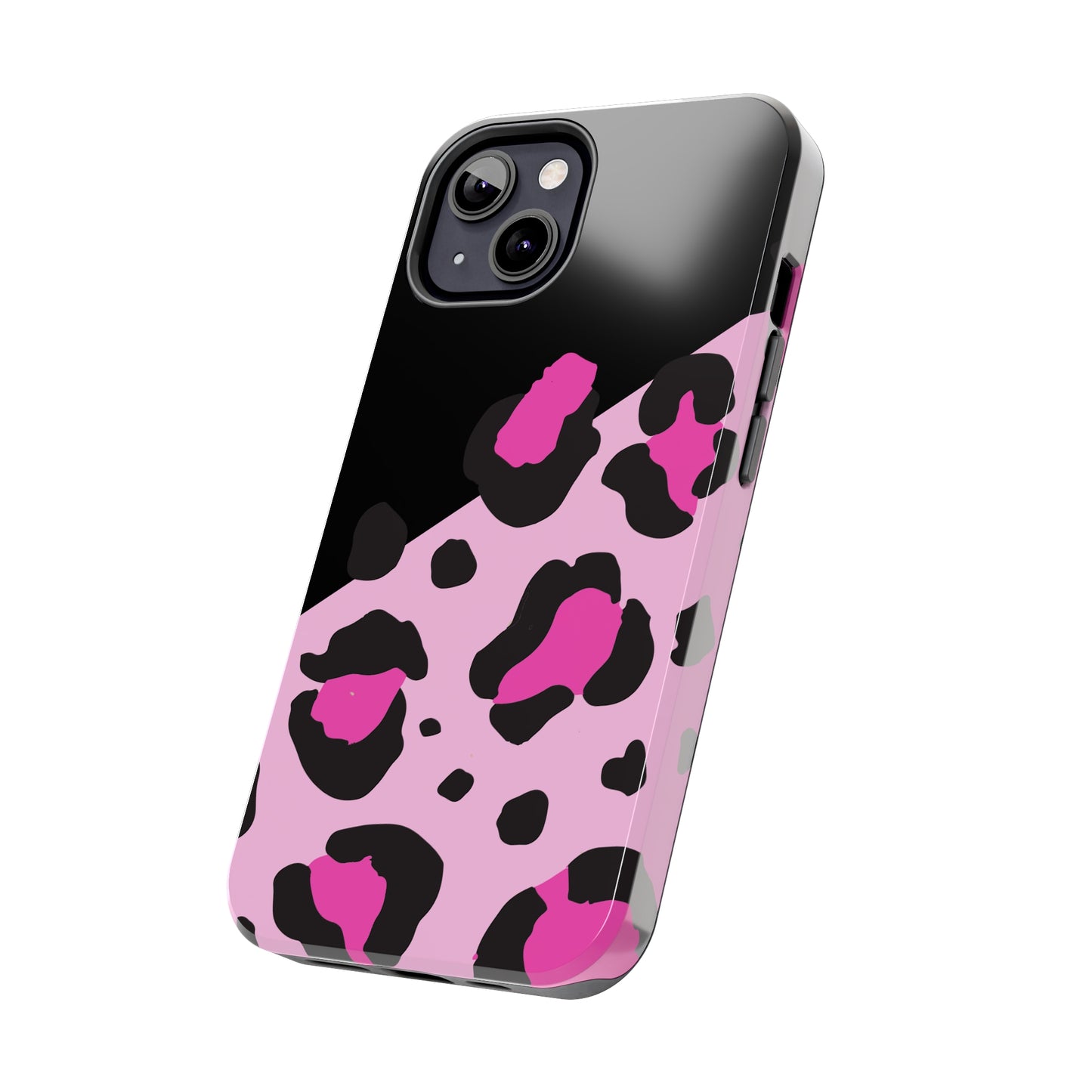 pink & black leopard print Tough Phone Cases iPhone 14 pro max accessories