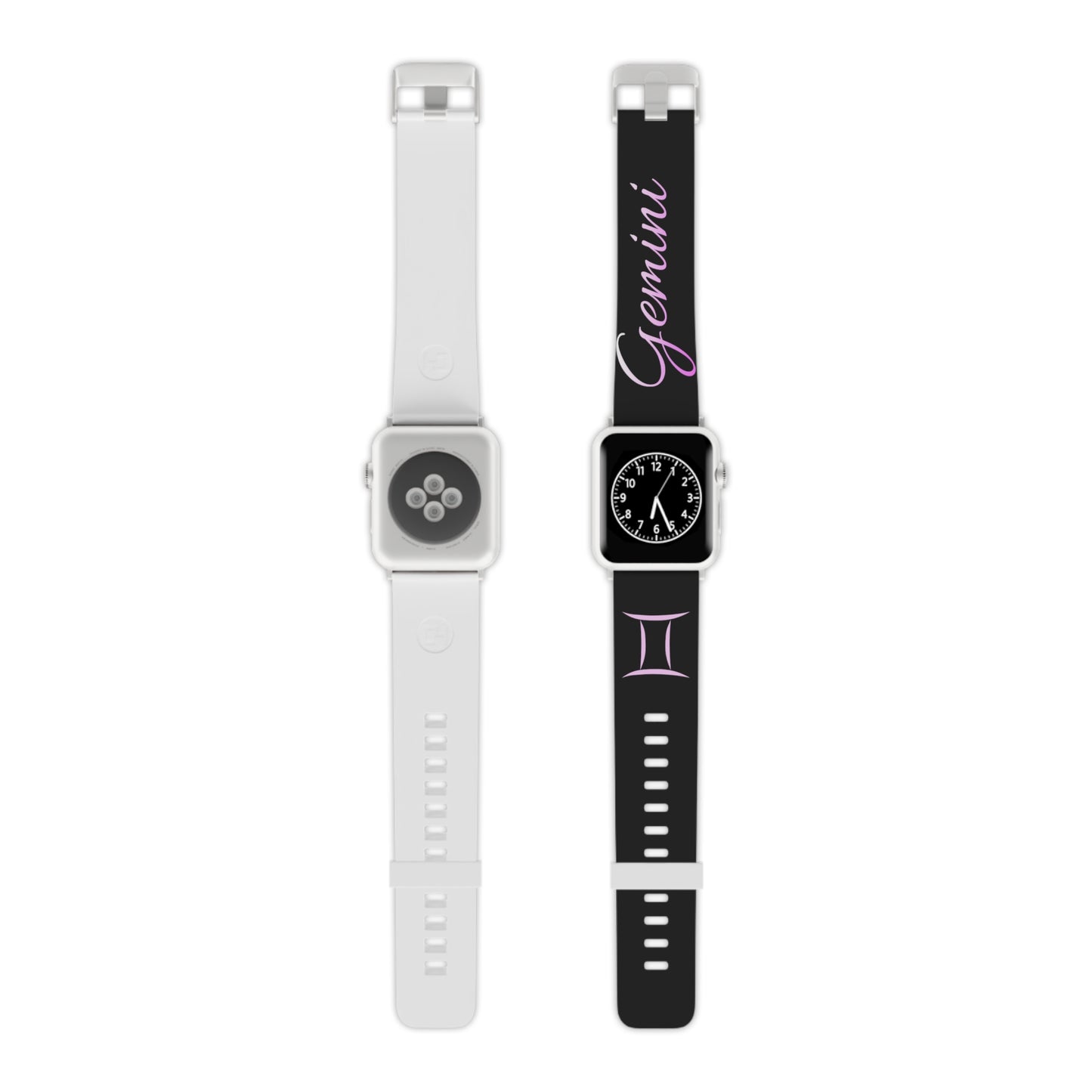 Pink & Black Gemini Watch Band for Apple Watch Series 1-9, SE and Ultra, 38-40mm/ 42-44mm