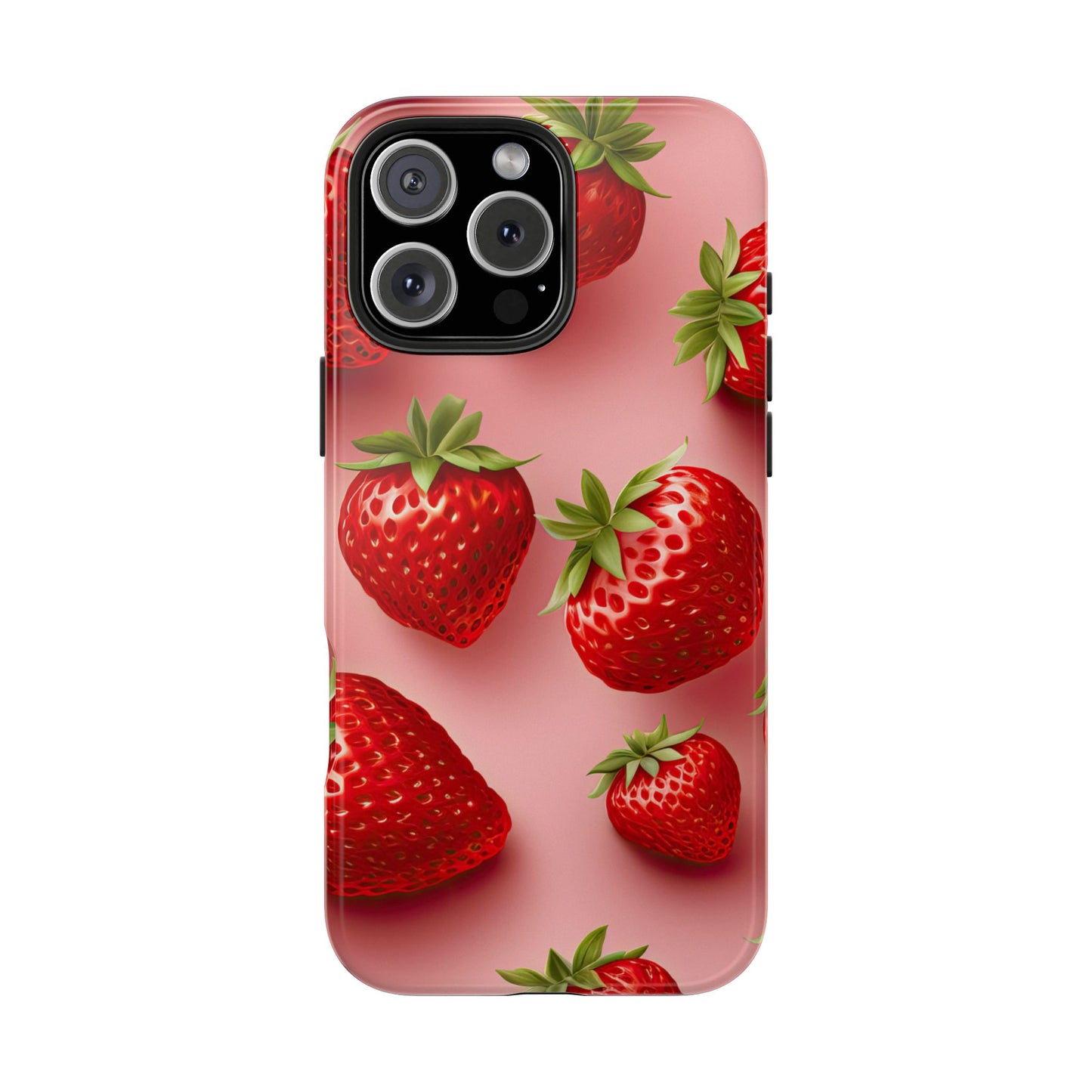 Strawberry dream summer aesthetics iPhone case. Compatible with iPhone models 11-16 Custom phone case for smartphones. design for Girls, Woman