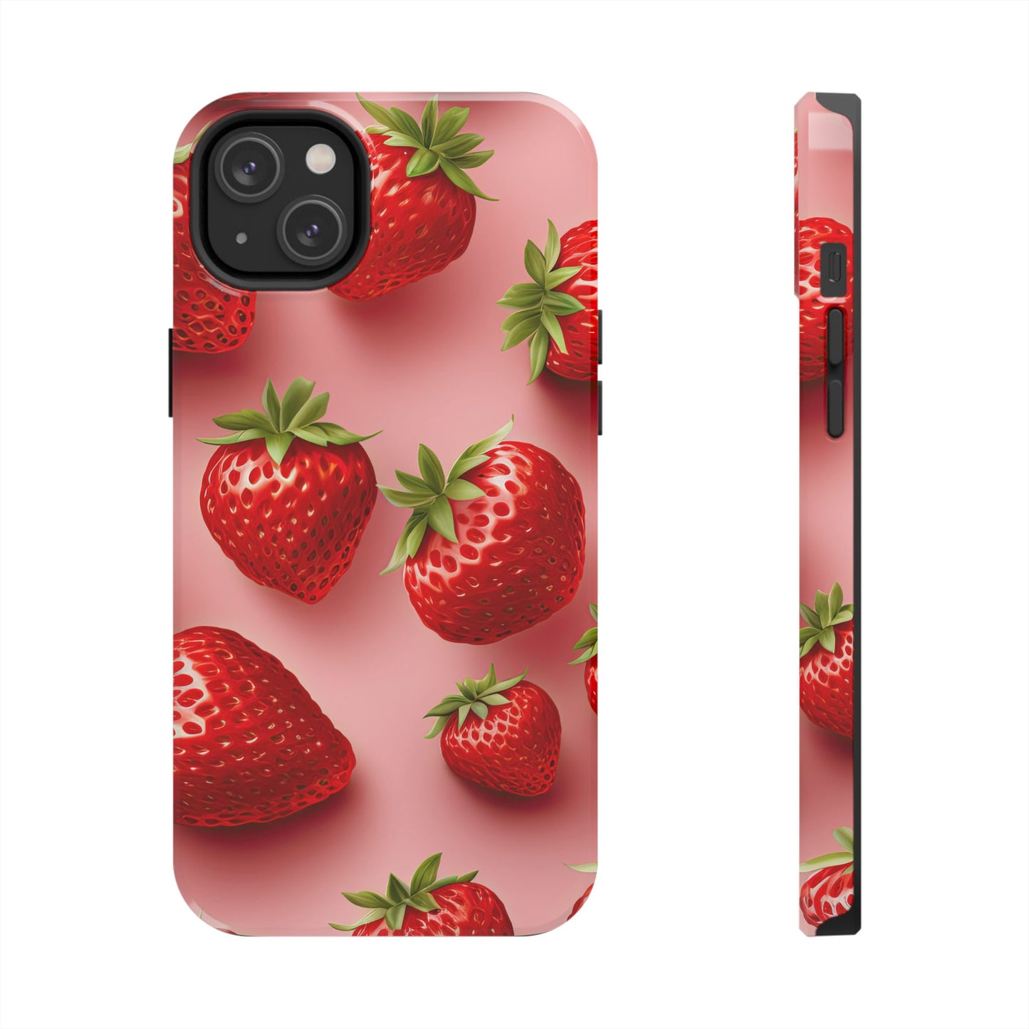 Strawberry dream summer aesthetics iPhone case. Compatible with iPhone models 11-16 Custom phone case for smartphones. design for Girls, Woman