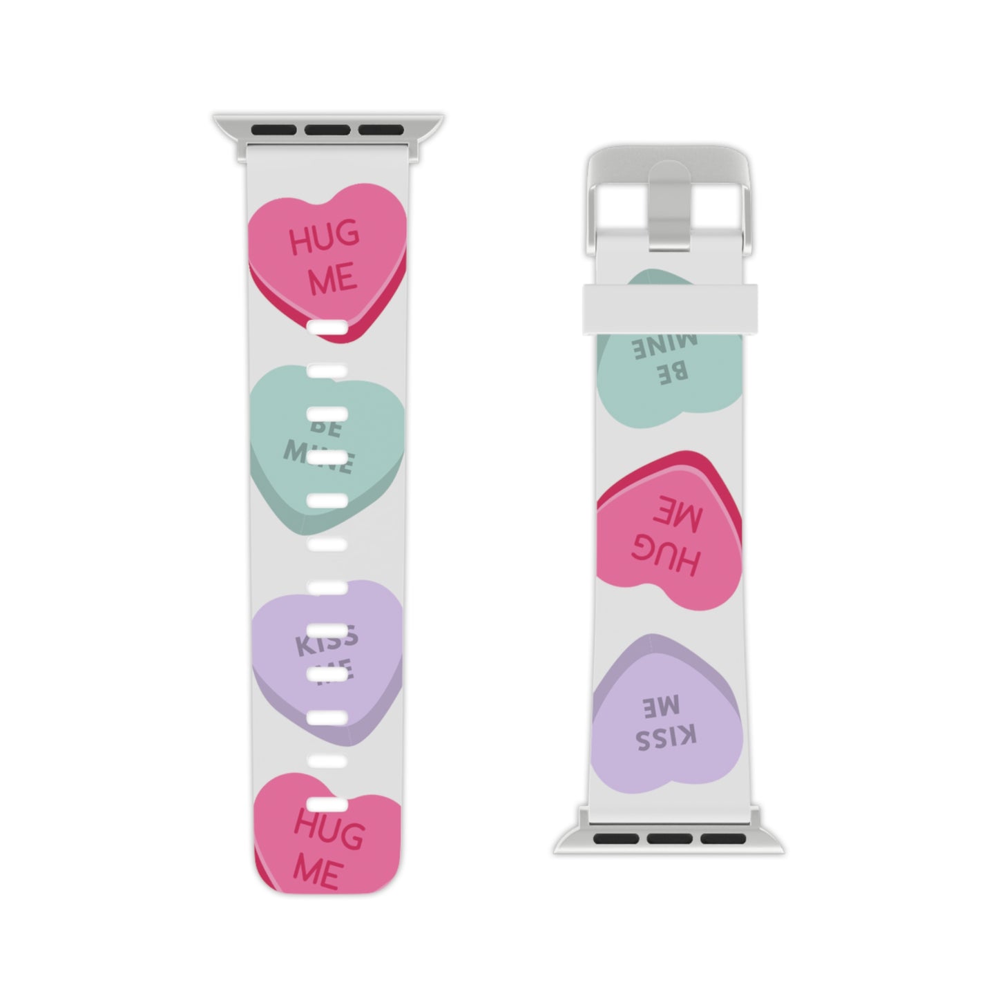 Candy hearts Watch Band for Apple Watch Series 1-9, SE and Ultra, 38-40mm/ 42-44mm