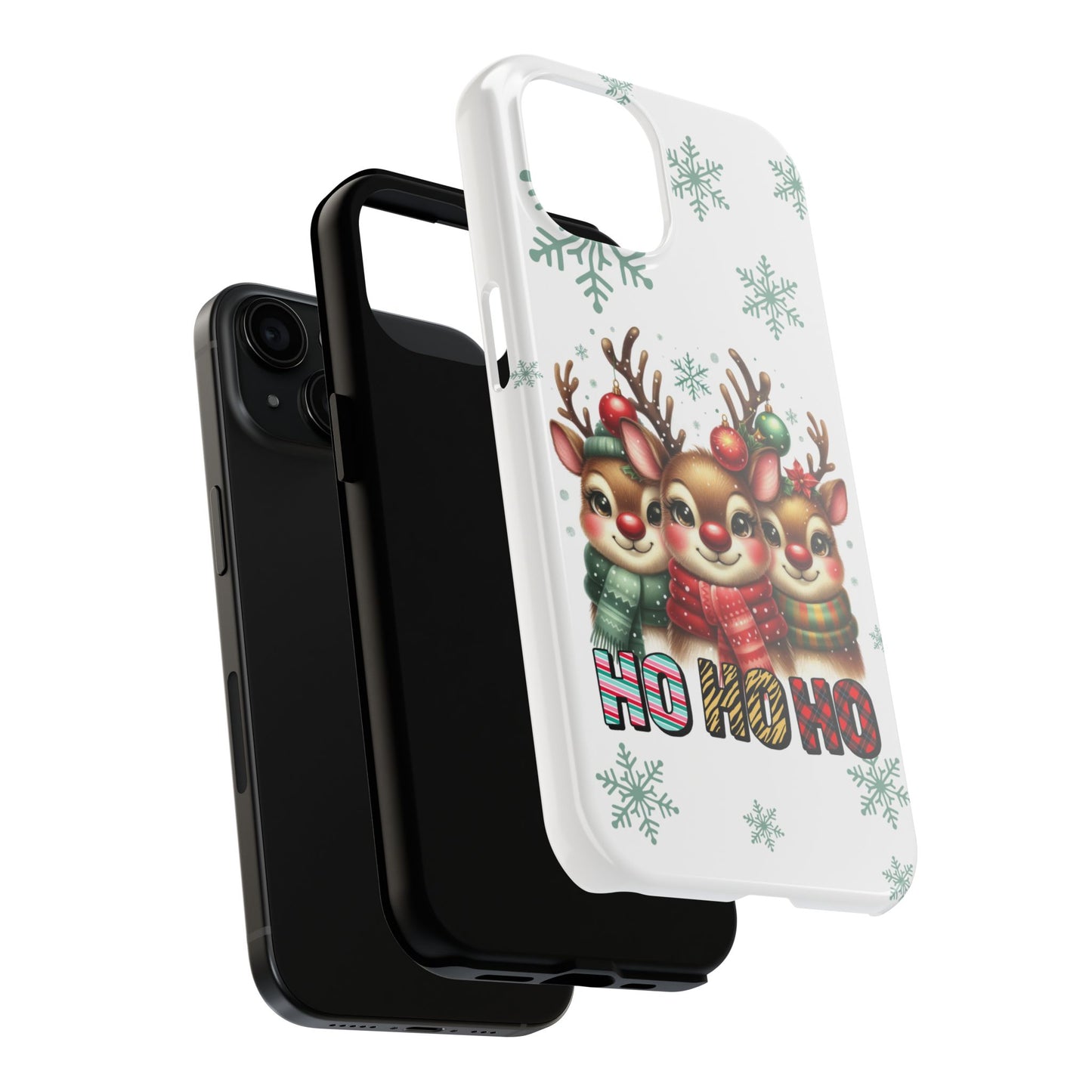 Festive reindeer Christmas iPhone 16 Case, Christmas iPhone Cover, Festive Holiday Accessory, Cute Xmas Phone Protector, Winter Santa Tech