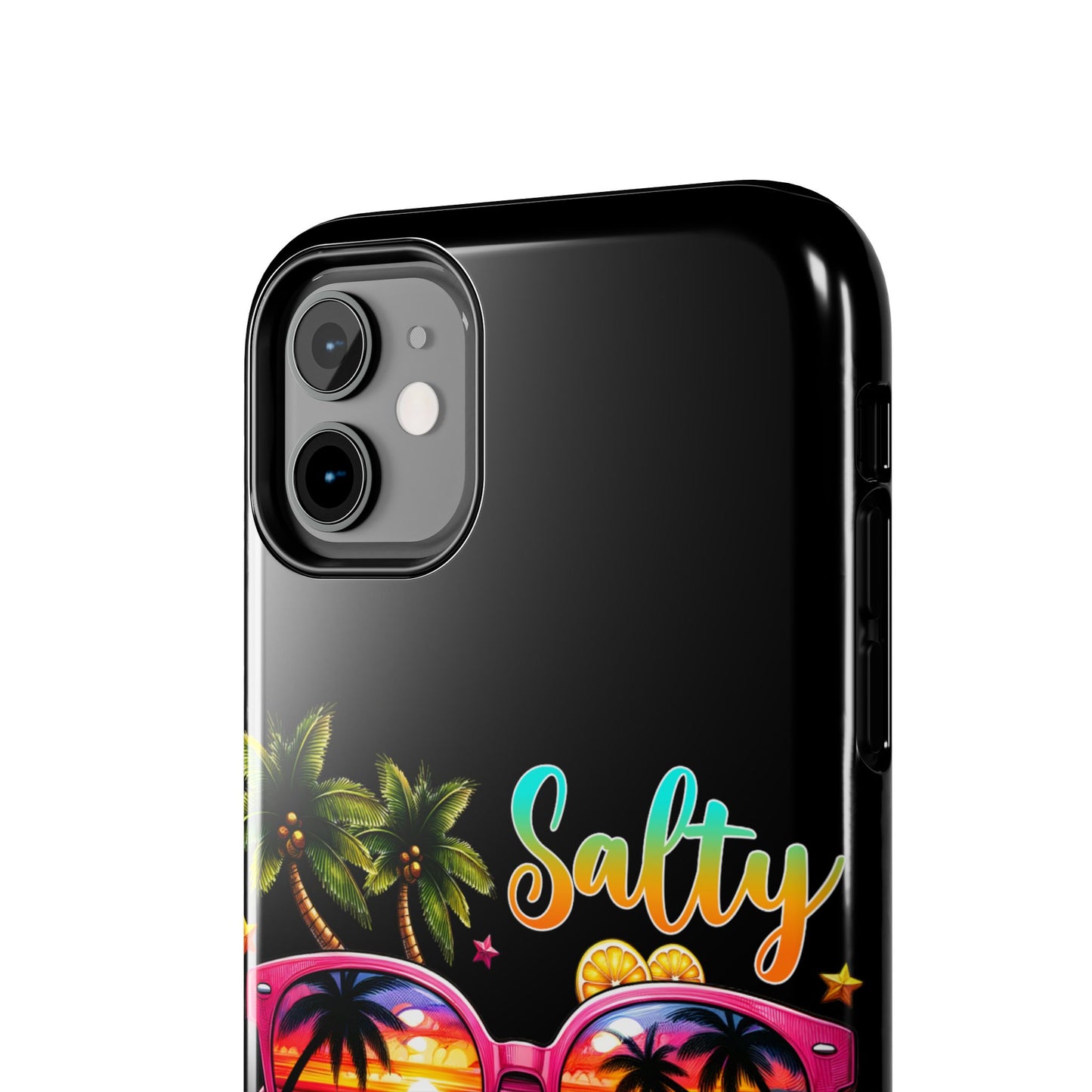 Salty beach summer aesthetics iPhone case. Compatible with iPhone models 11-15 including all mini, plus, pro & pro max. Custom phone case for smartphones. design for Girls, Woman