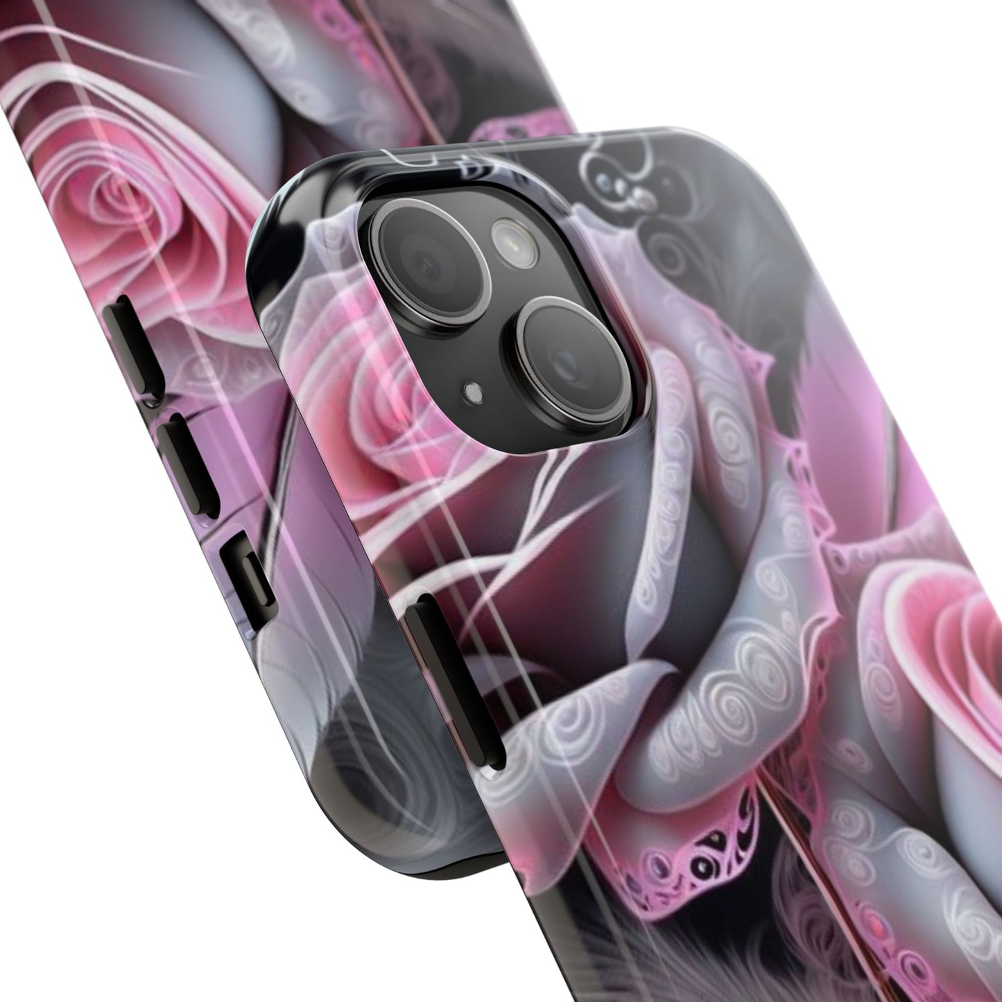 Tattoo rose, floral iPhone Cover, flower Accessory, Cute Phone Protector, seasonal Tech